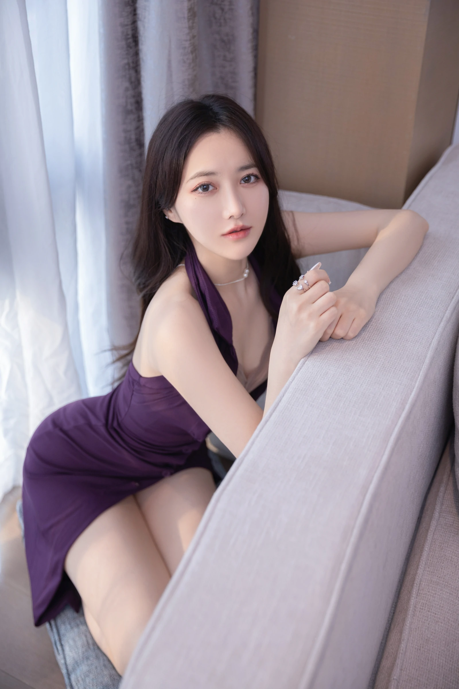 [秀人付费] 鱼子酱Fish 诱人私拍福利 紫衣佳人 第 58 张
