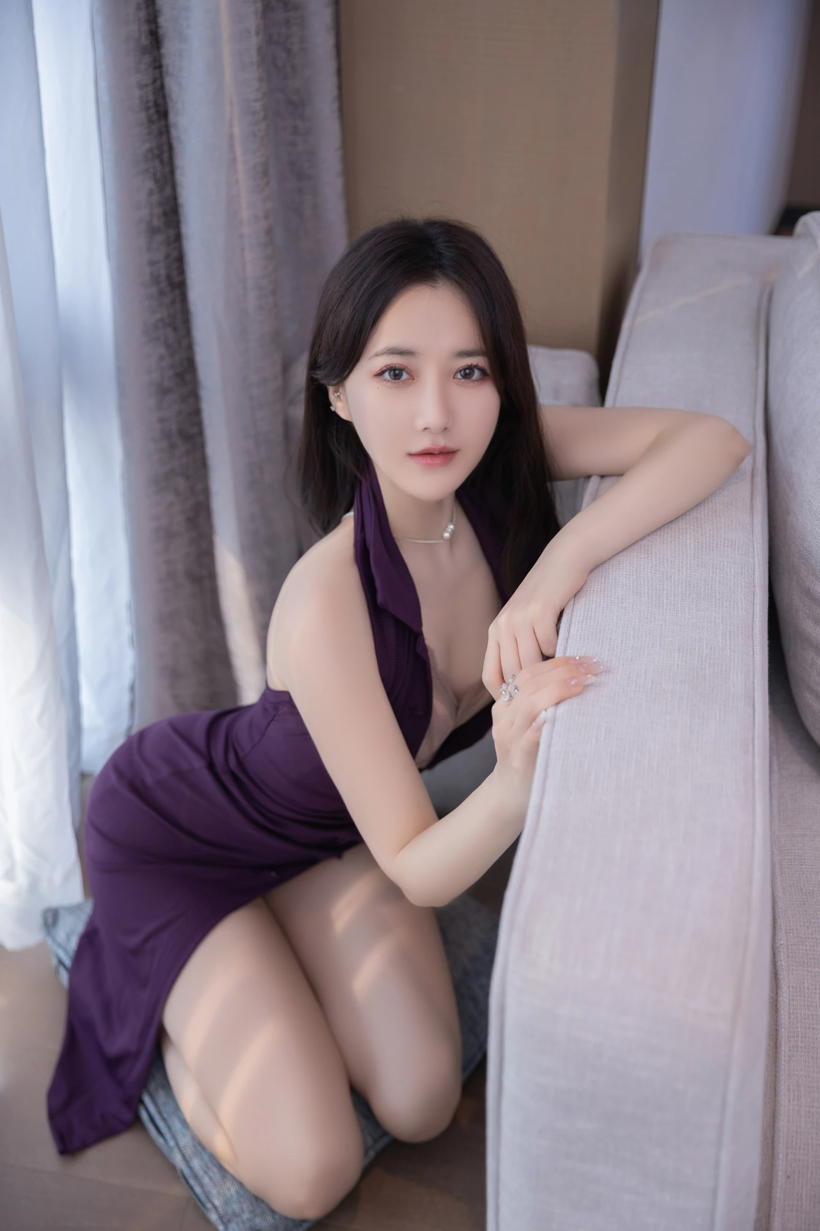 [秀人付费] 鱼子酱Fish 诱人私拍福利 紫衣佳人 第 59 张