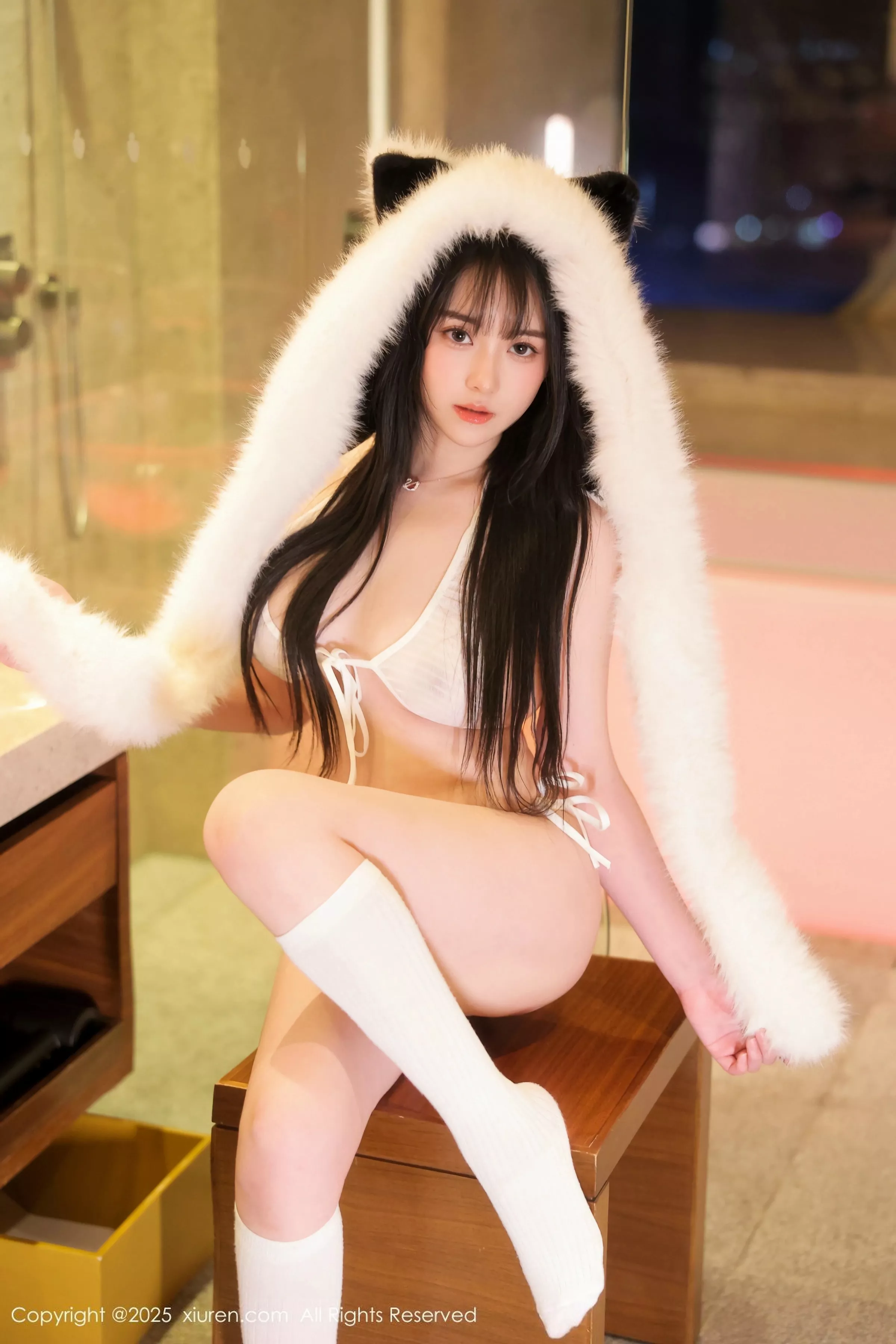 软情性感白色情趣内衣配白色丝袜秀曼妙身姿撩人绝美写真 第 13 张