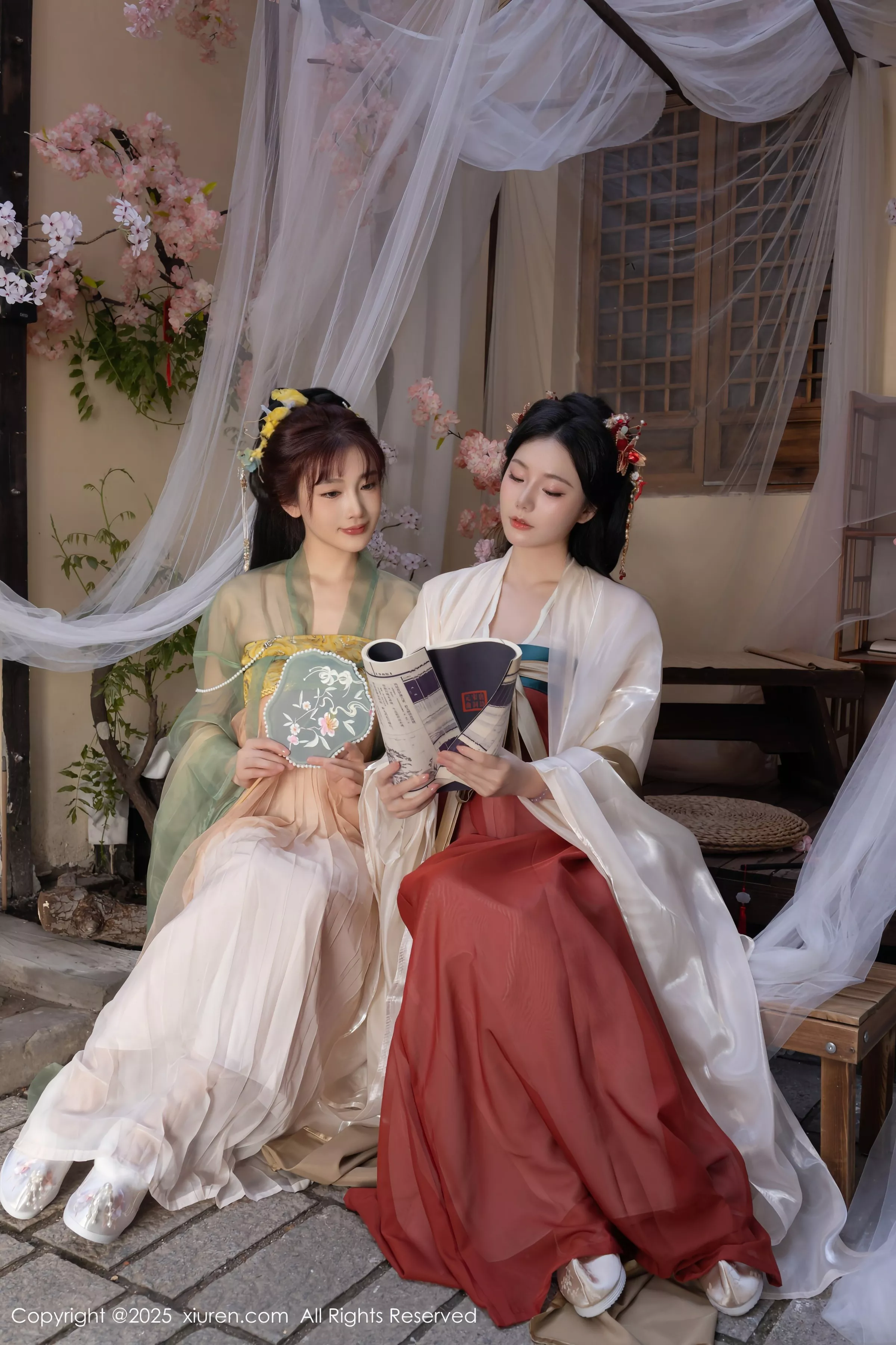 合集陆萱萱＆安然anran激情互动薄纱古装撩人绝美写真 第 11 张
