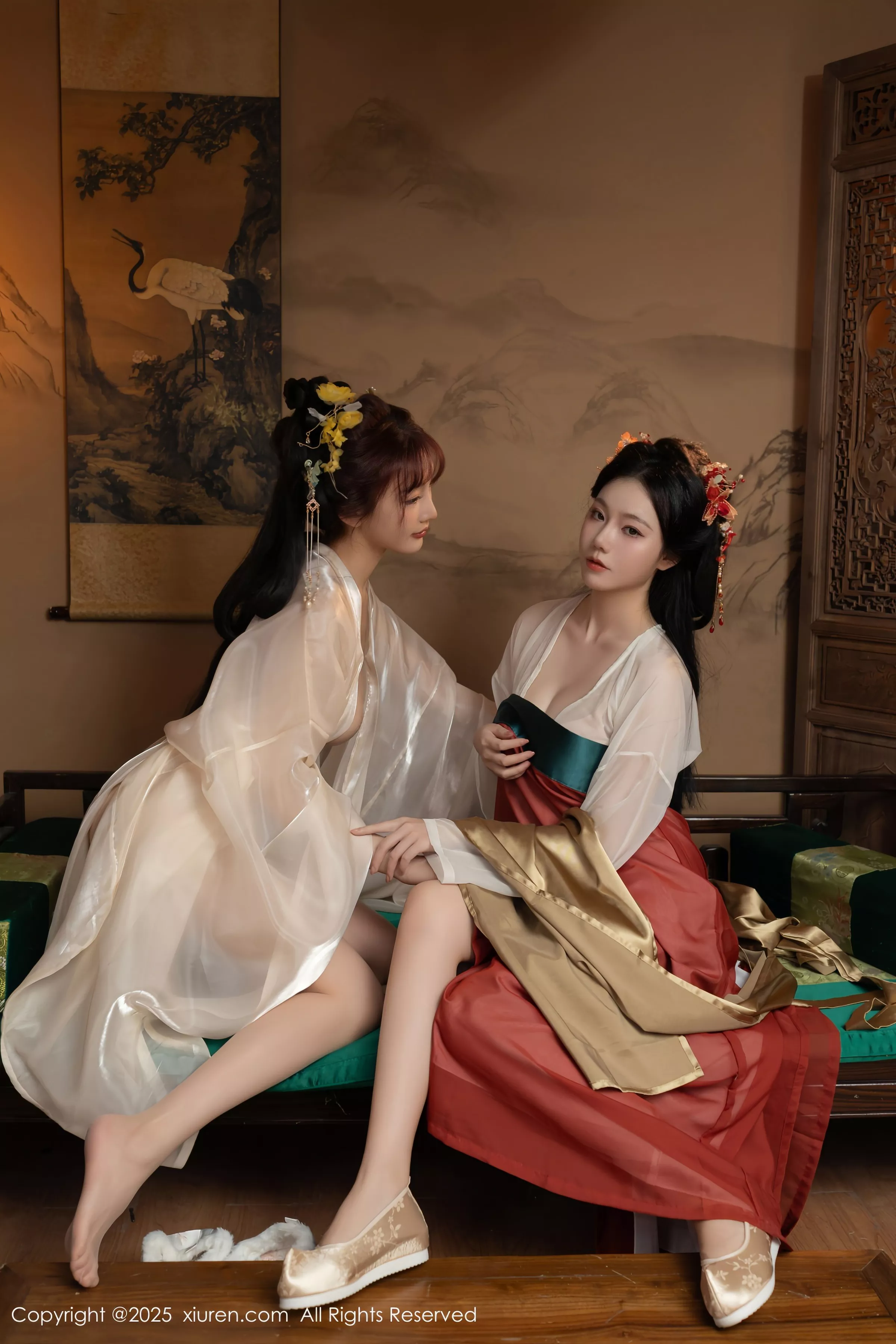合集陆萱萱＆安然anran激情互动薄纱古装撩人绝美写真 第 120 张