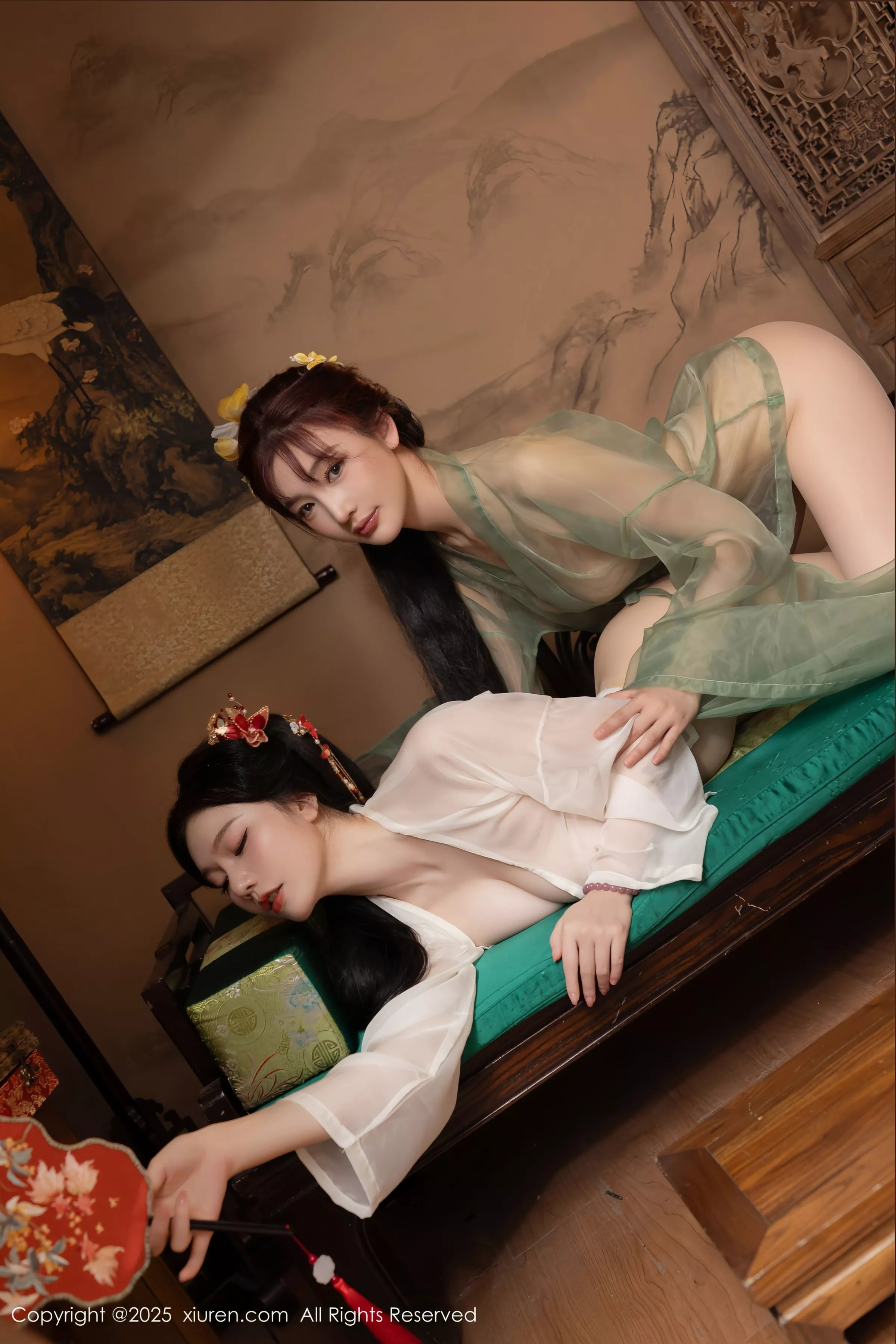 合集陆萱萱＆安然anran激情互动薄纱古装撩人绝美写真 第 139 张