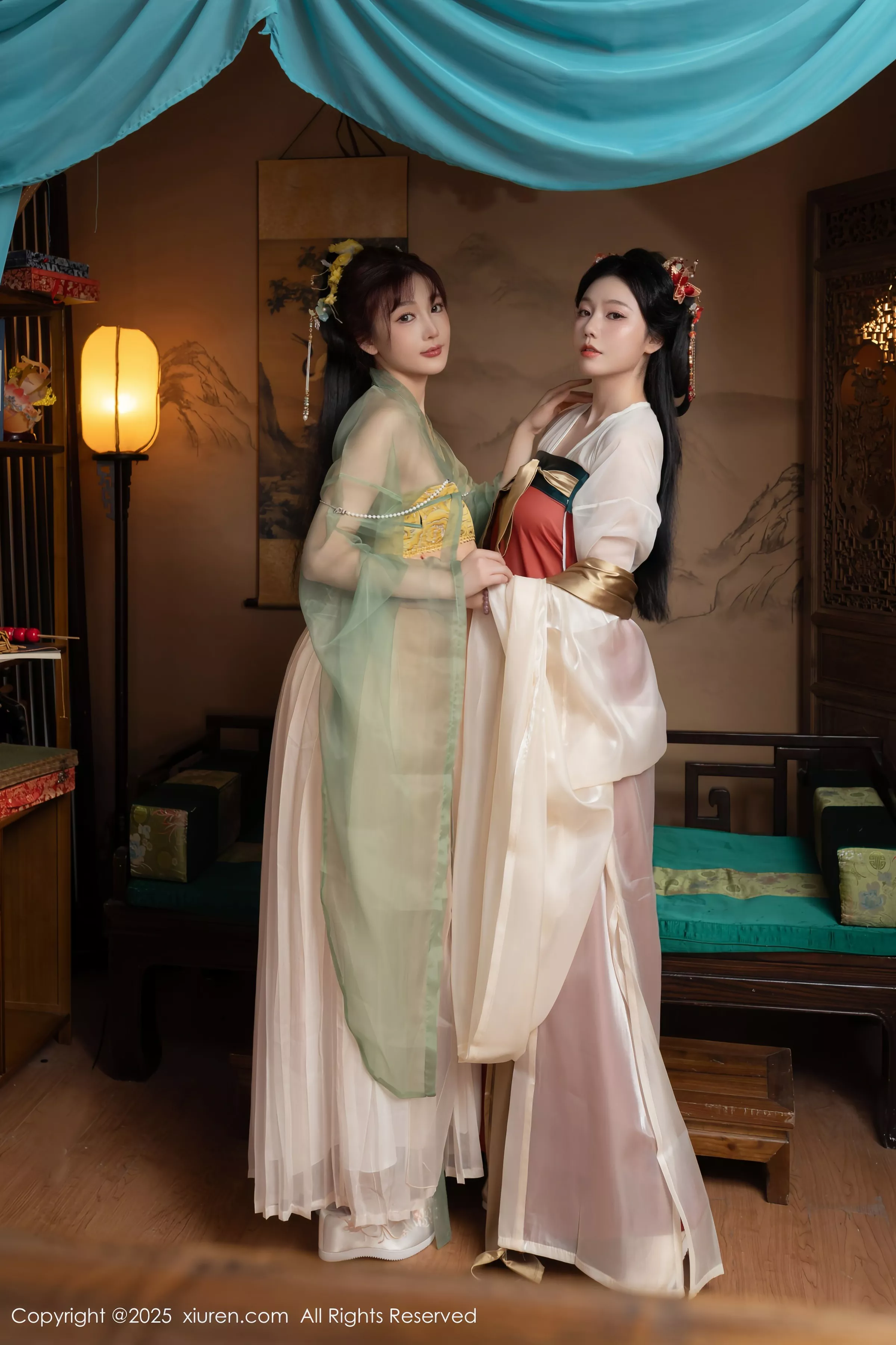 合集陆萱萱＆安然anran激情互动薄纱古装撩人绝美写真 第 54 张