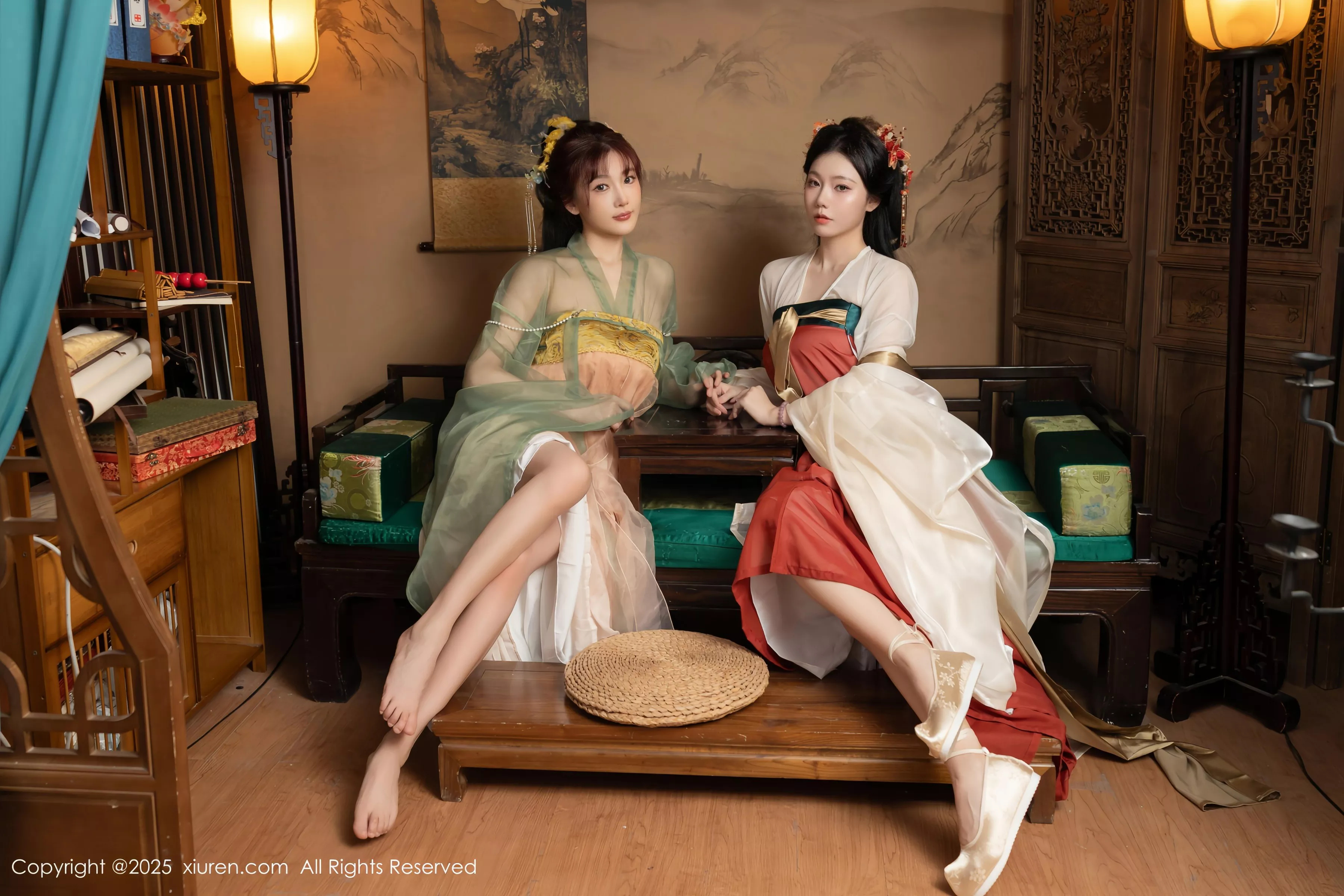 合集陆萱萱＆安然anran激情互动薄纱古装撩人绝美写真 第 75 张