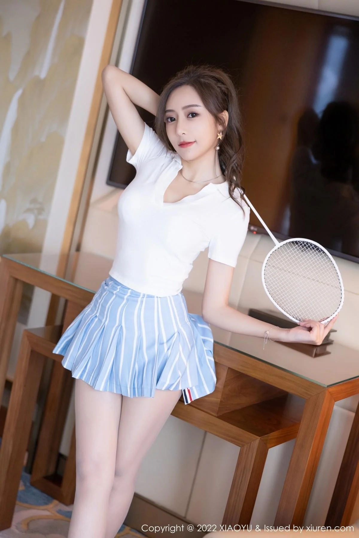 王馨瑶yanni白上衣配短裙半脱露蕾丝内衣超薄肉丝绝美写真 第 53 张