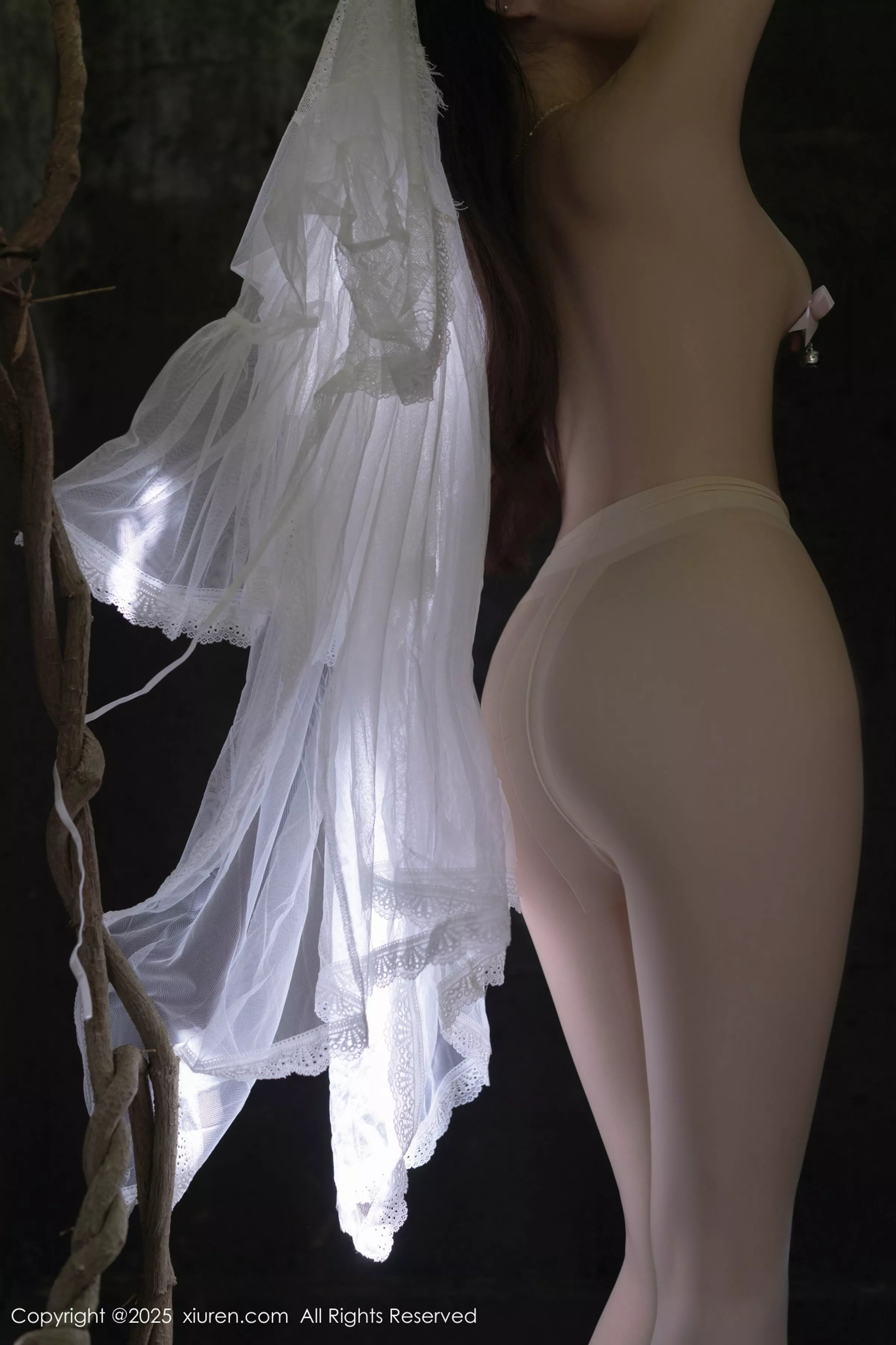 鱼子酱Fish性感白色轻透连衣裙透视秀惹火身材撩人绝美写真 第 58 张
