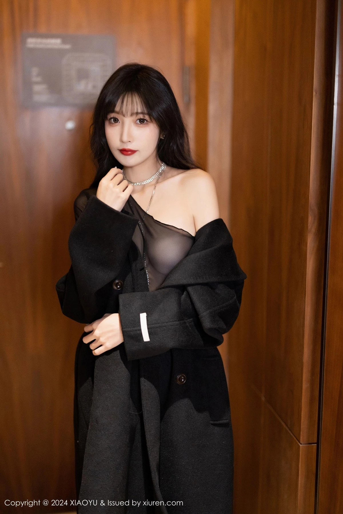 林星阑性感黑色轻透内衣配黑丝吊袜秀曼妙身姿迷人绝美写真 第 17 张