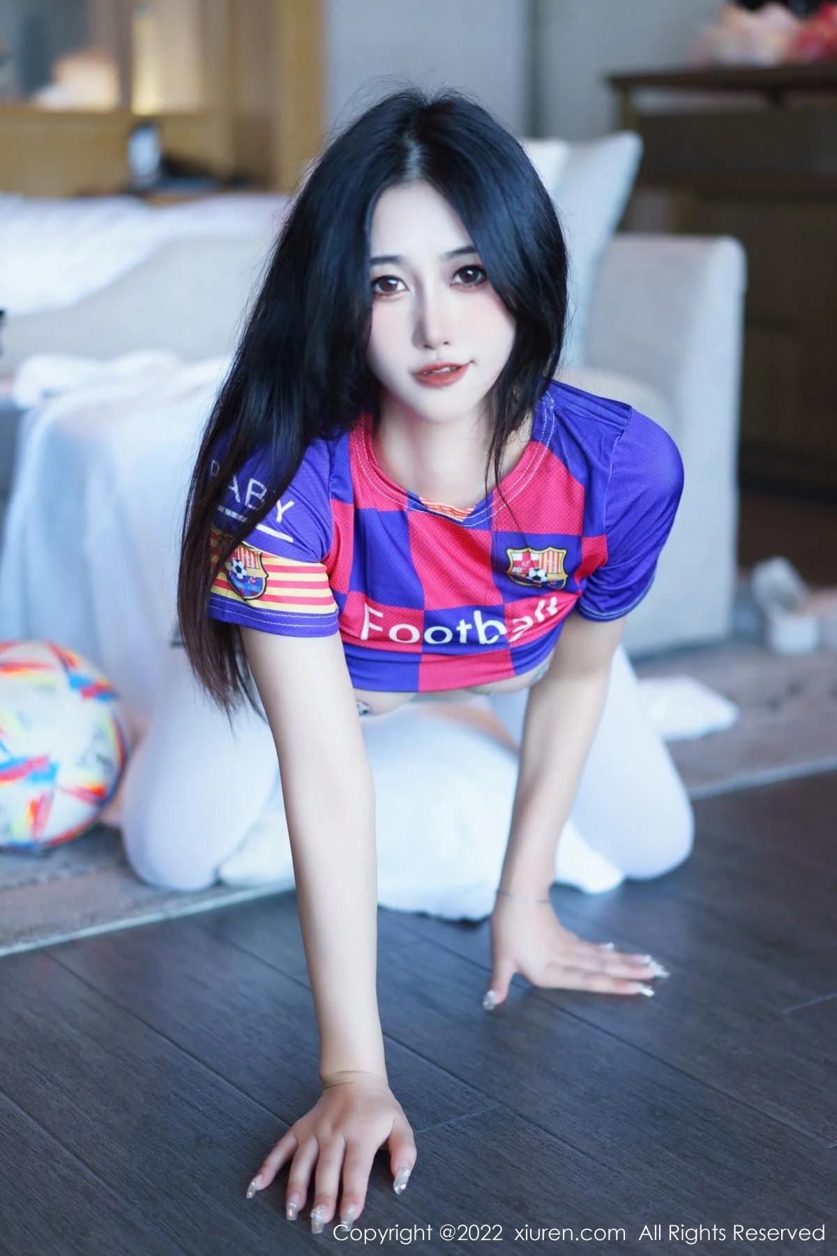 laura阿姣三亚旅拍足球宝贝主题性感球服秀完美身材绝美写真 第 28 张