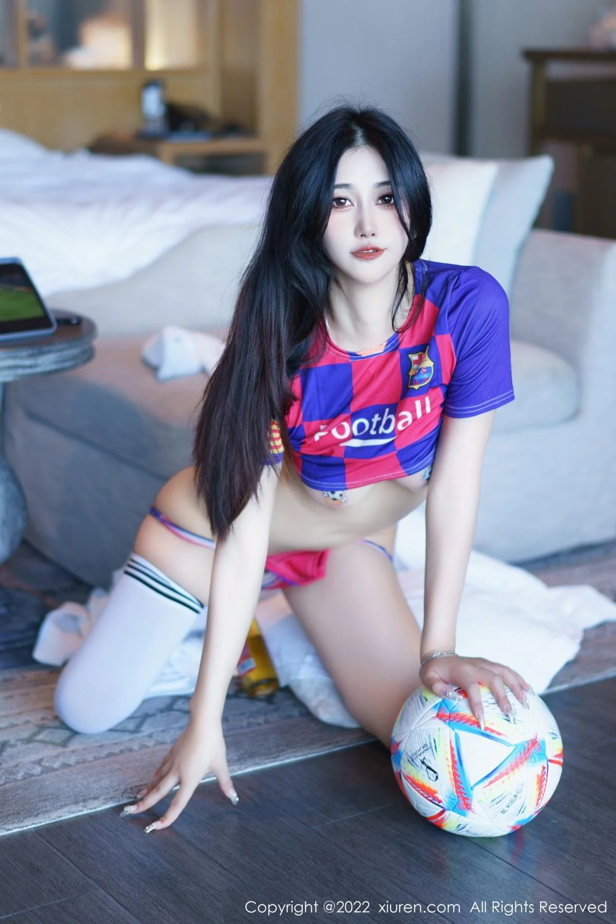 laura阿姣三亚旅拍足球宝贝主题性感球服秀完美身材绝美写真 第 41 张