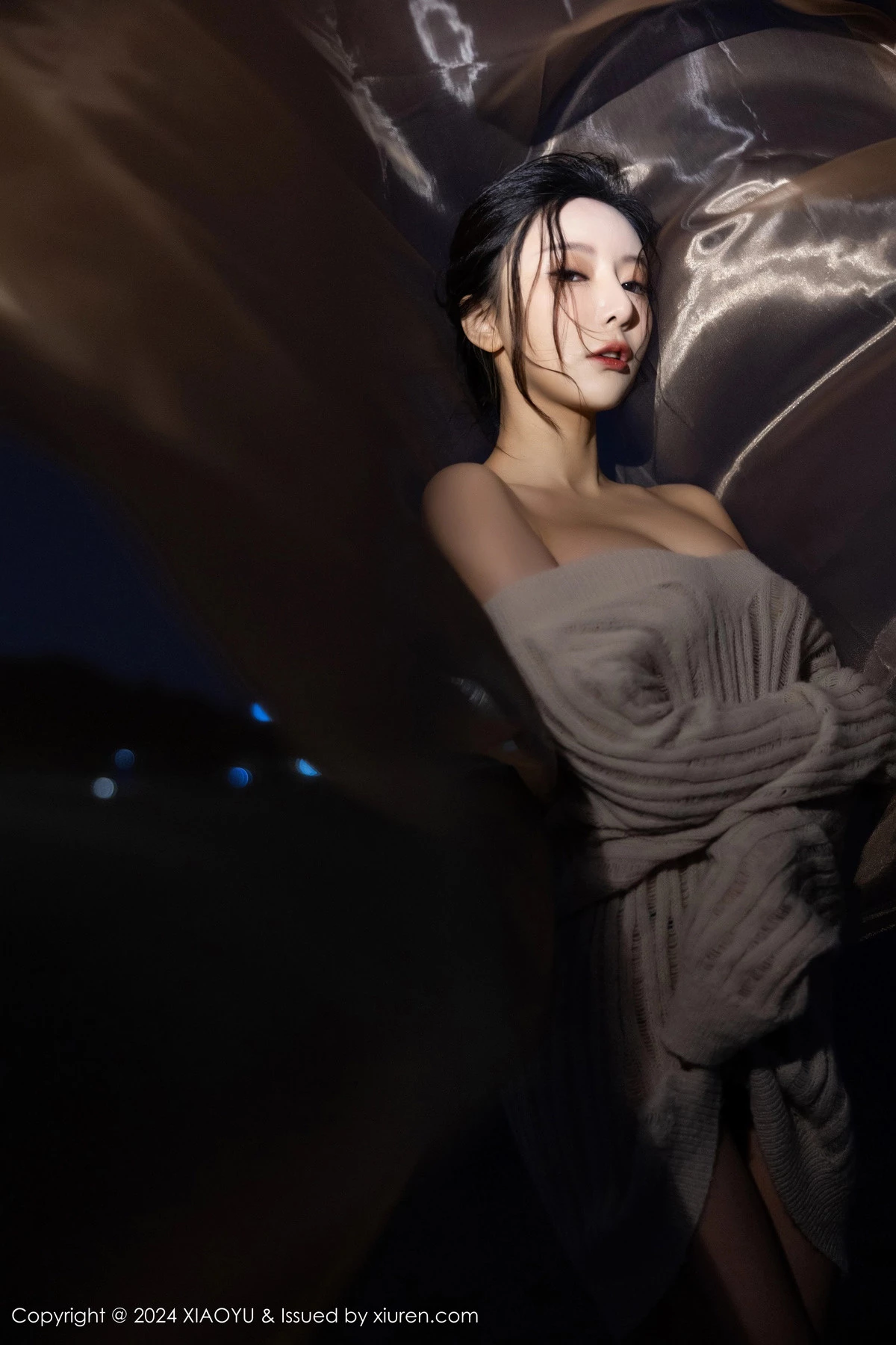 王馨瑶yanni性感黑色情趣内衣配黑丝袜秀完美身材绝美写真 第 45 张