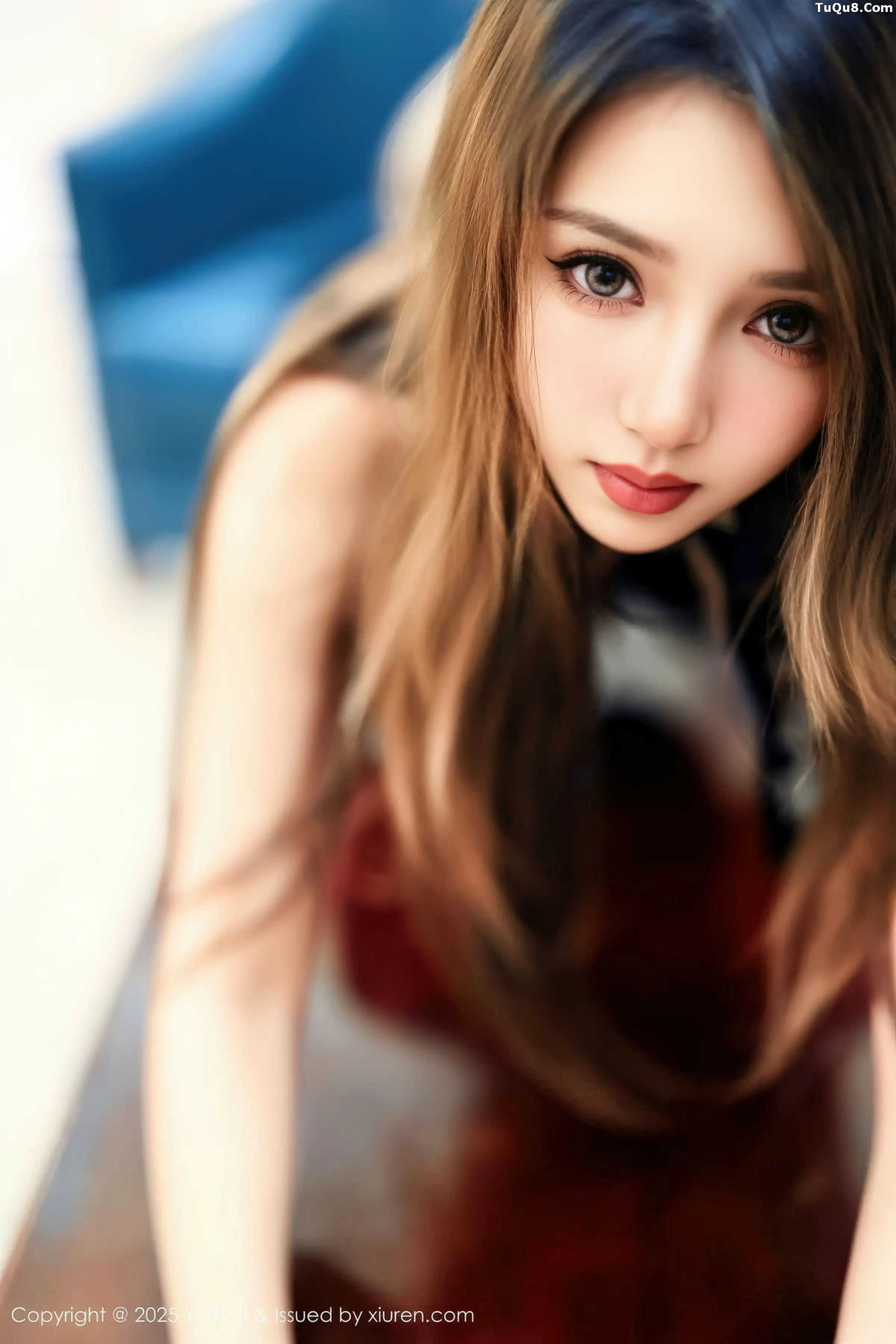Twins-夭夭性感黑色情趣服饰配开档黑丝秀完美身材绝美写真 第 53 张