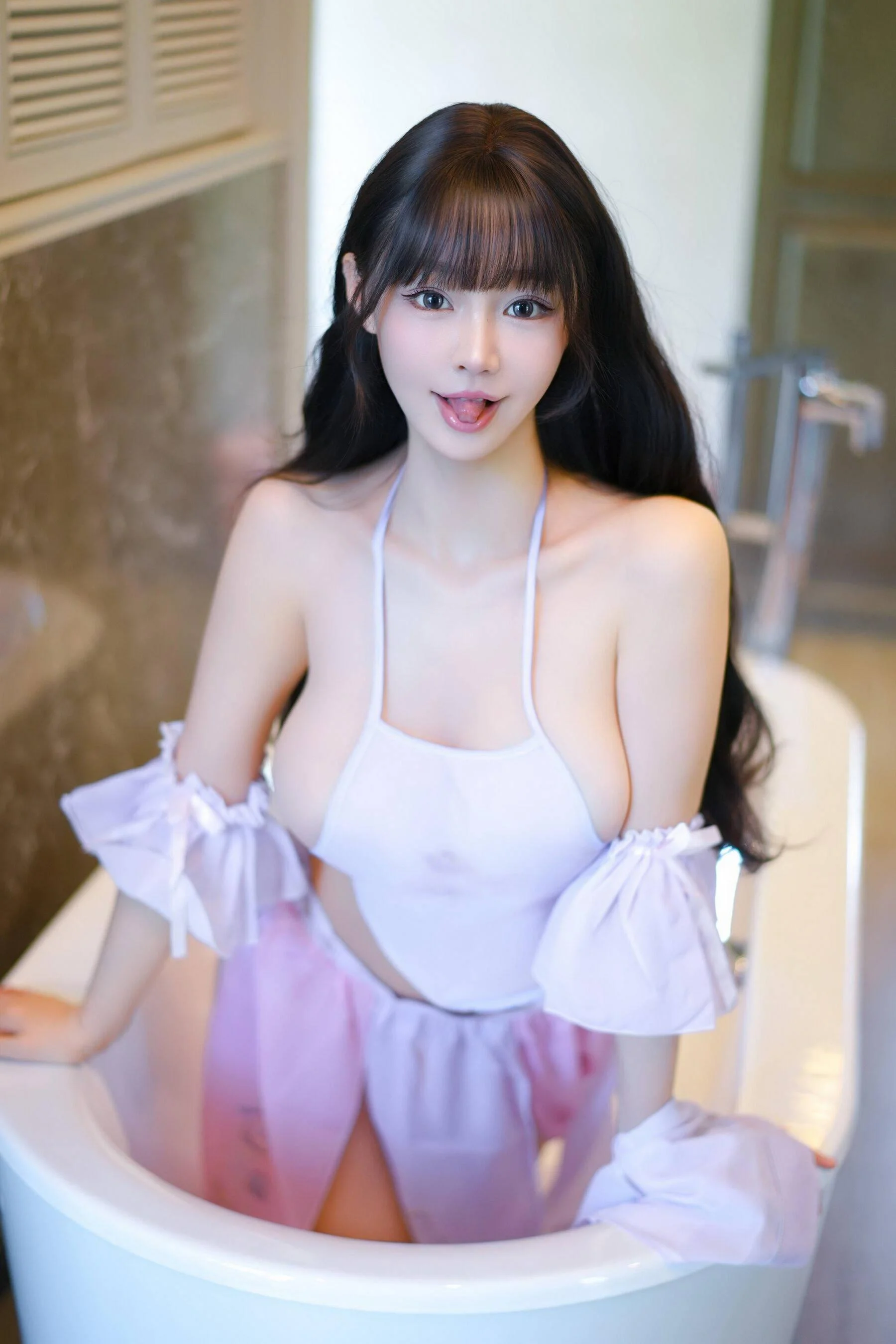 [秀人付费] 心上可Flora 朱可儿 诱人私拍福利 古装紫色情趣服饰 第 38 张