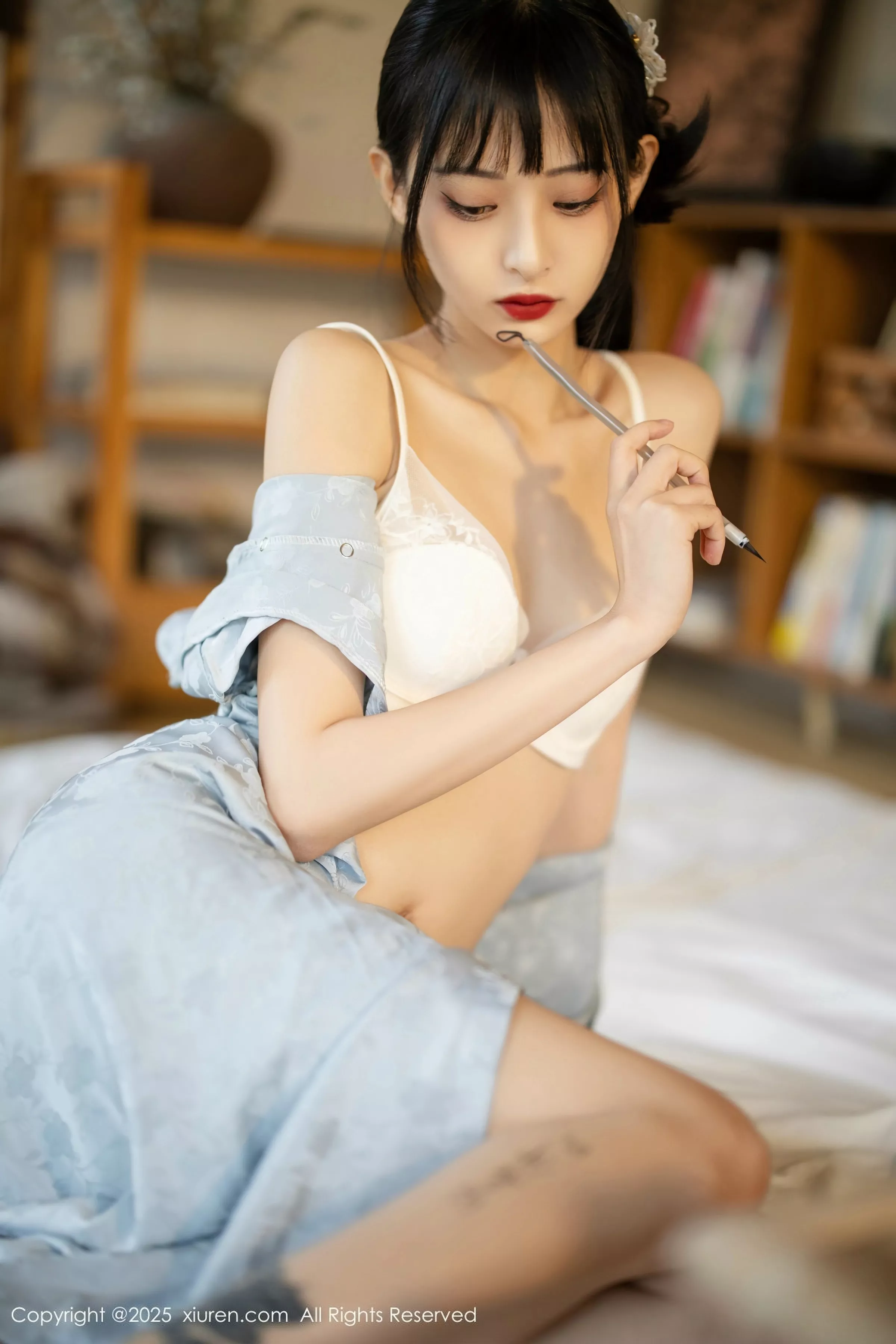 茂木希子日式旗袍露白色内衣配肉丝袜秀完美曲线绝美写真 第 123 张