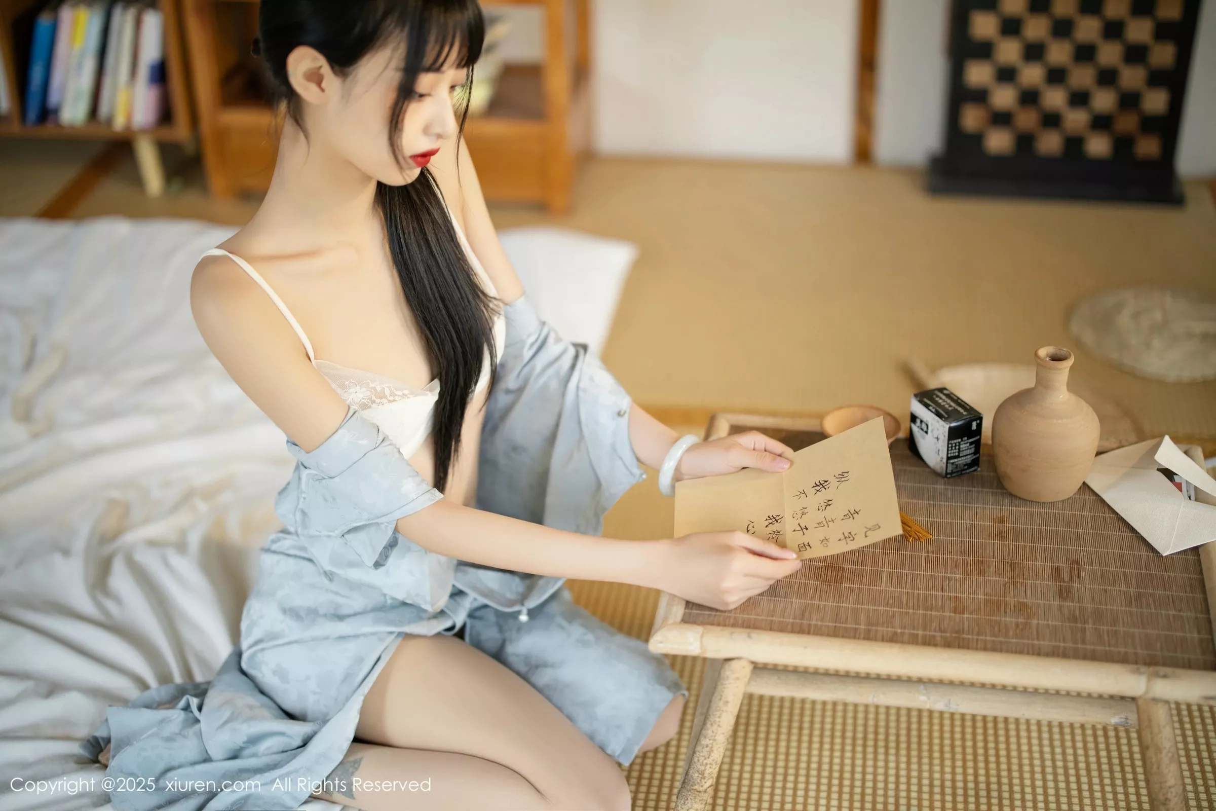 茂木希子日式旗袍露白色内衣配肉丝袜秀完美曲线绝美写真 第 88 张