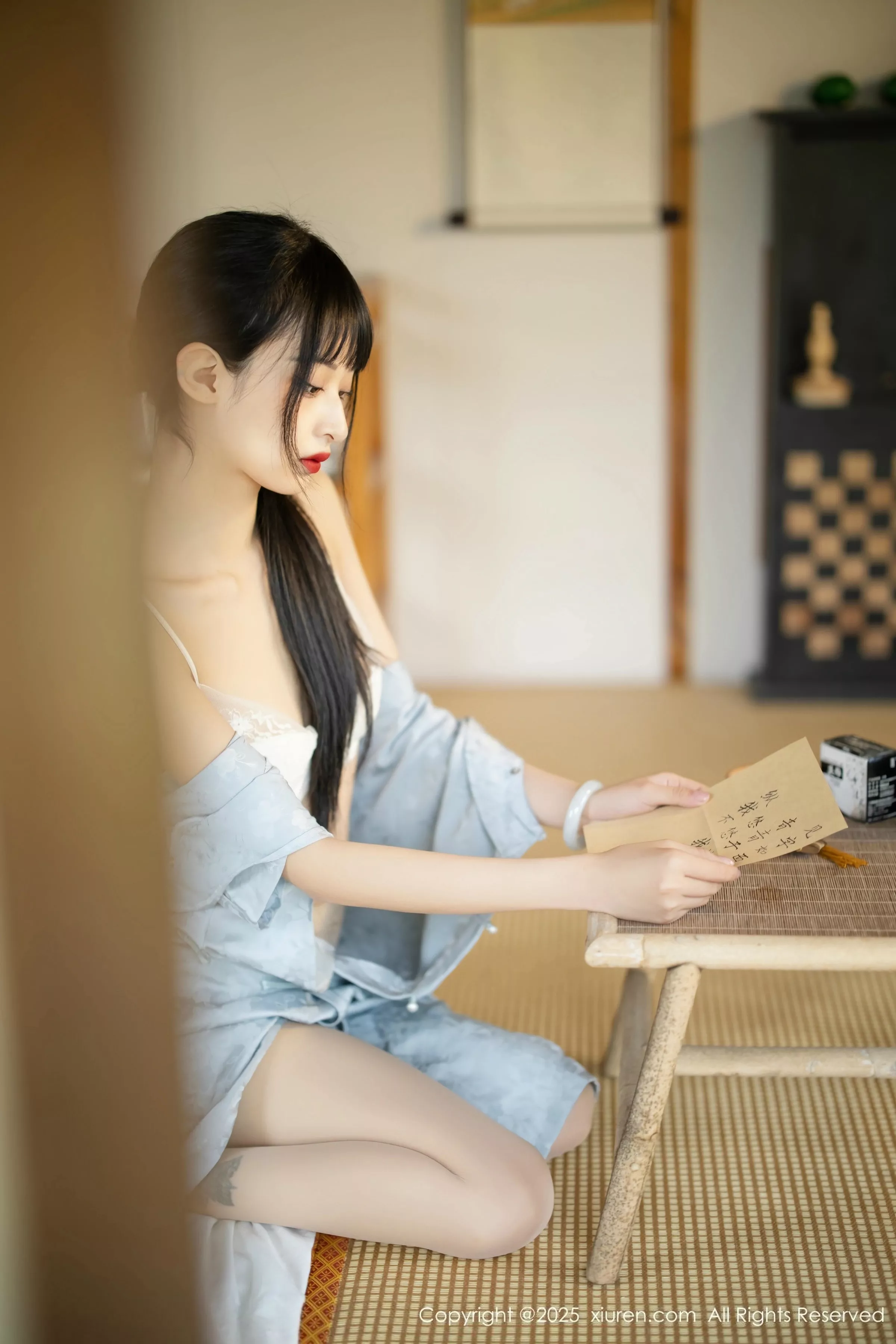 茂木希子日式旗袍露白色内衣配肉丝袜秀完美曲线绝美写真 第 89 张