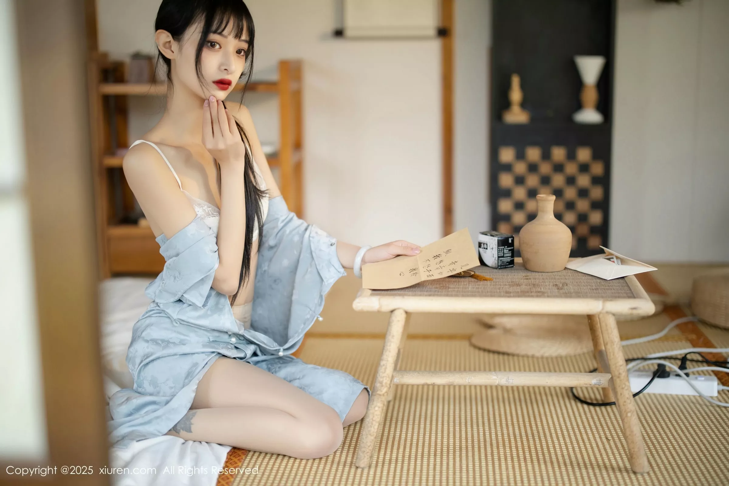 茂木希子日式旗袍露白色内衣配肉丝袜秀完美曲线绝美写真 第 92 张