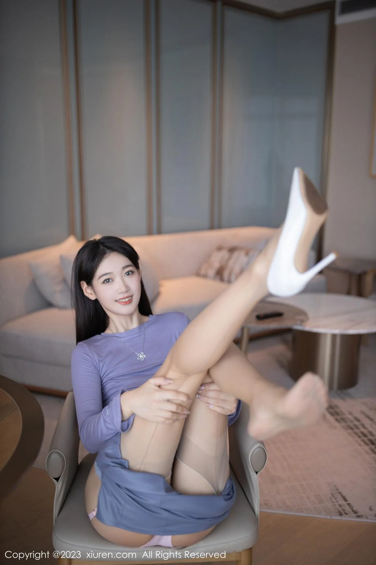 唐安琪下午茶主题半脱露粉色蕾丝内衣秀曼妙身姿绝美写真 第 24 张