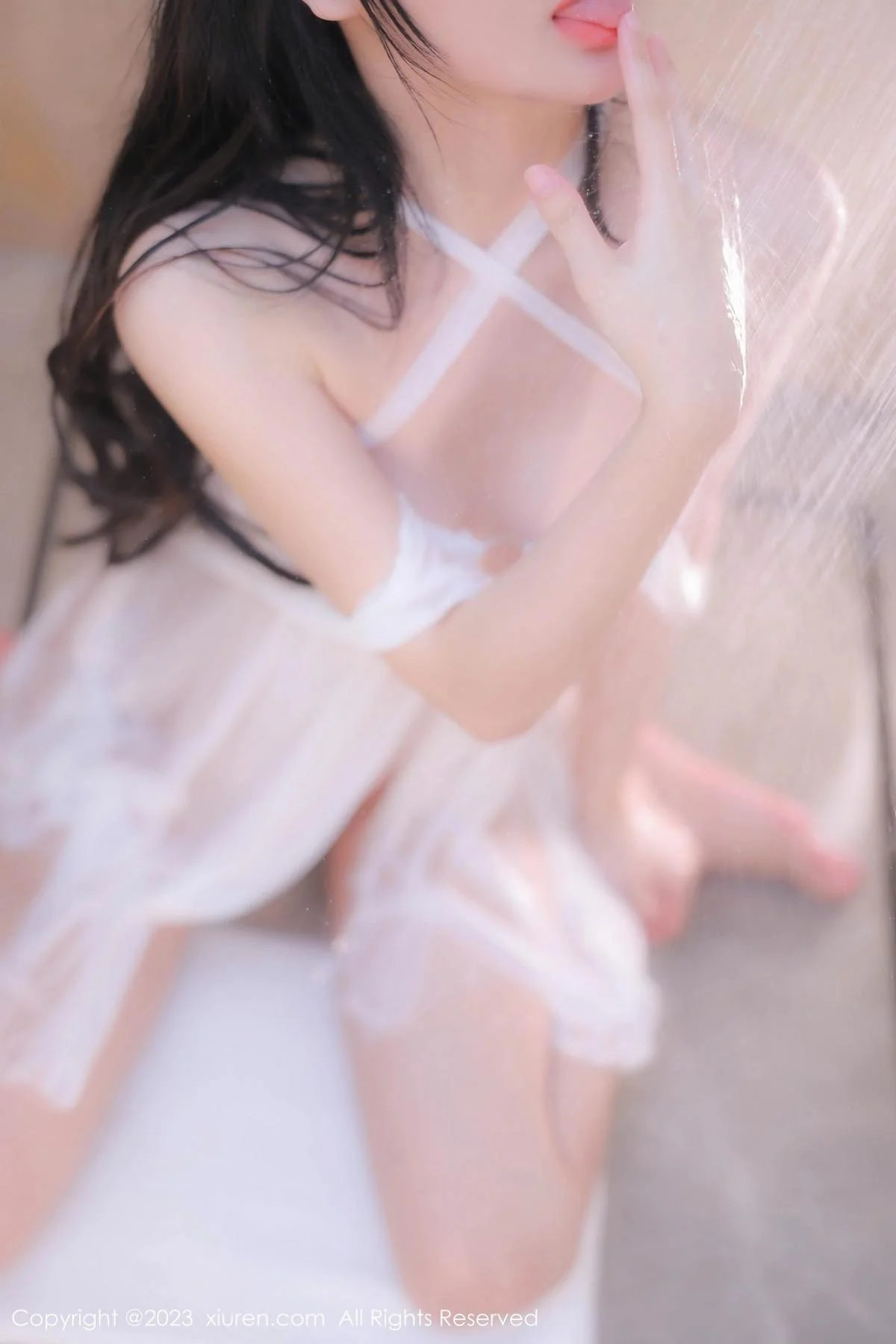 幼幼私房浴室性感白色薄纱情趣睡裙秀火辣身材极致绝美写真 第 42 张