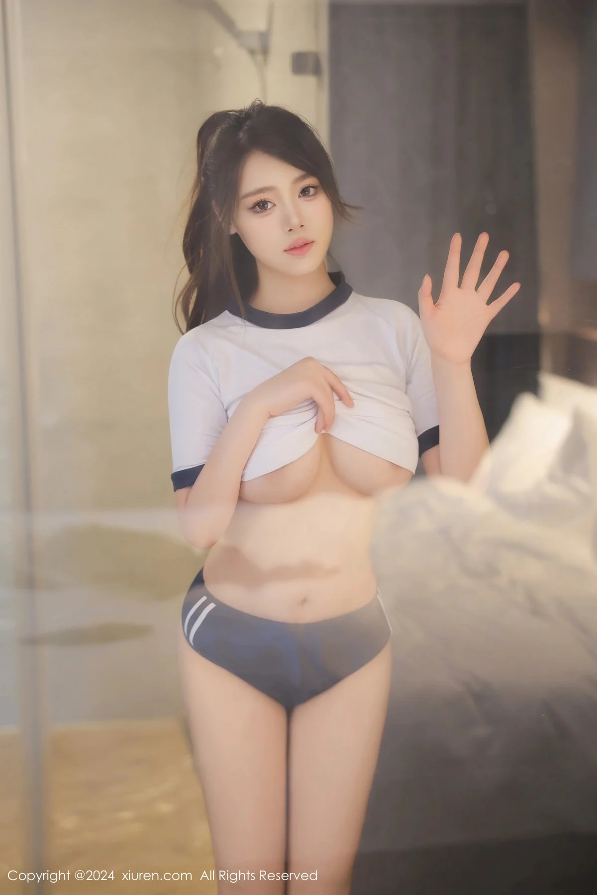 蛋蛋宝性感白色T恤配黑色内裤秀丰腴身姿惹火绝美写真 第 34 张