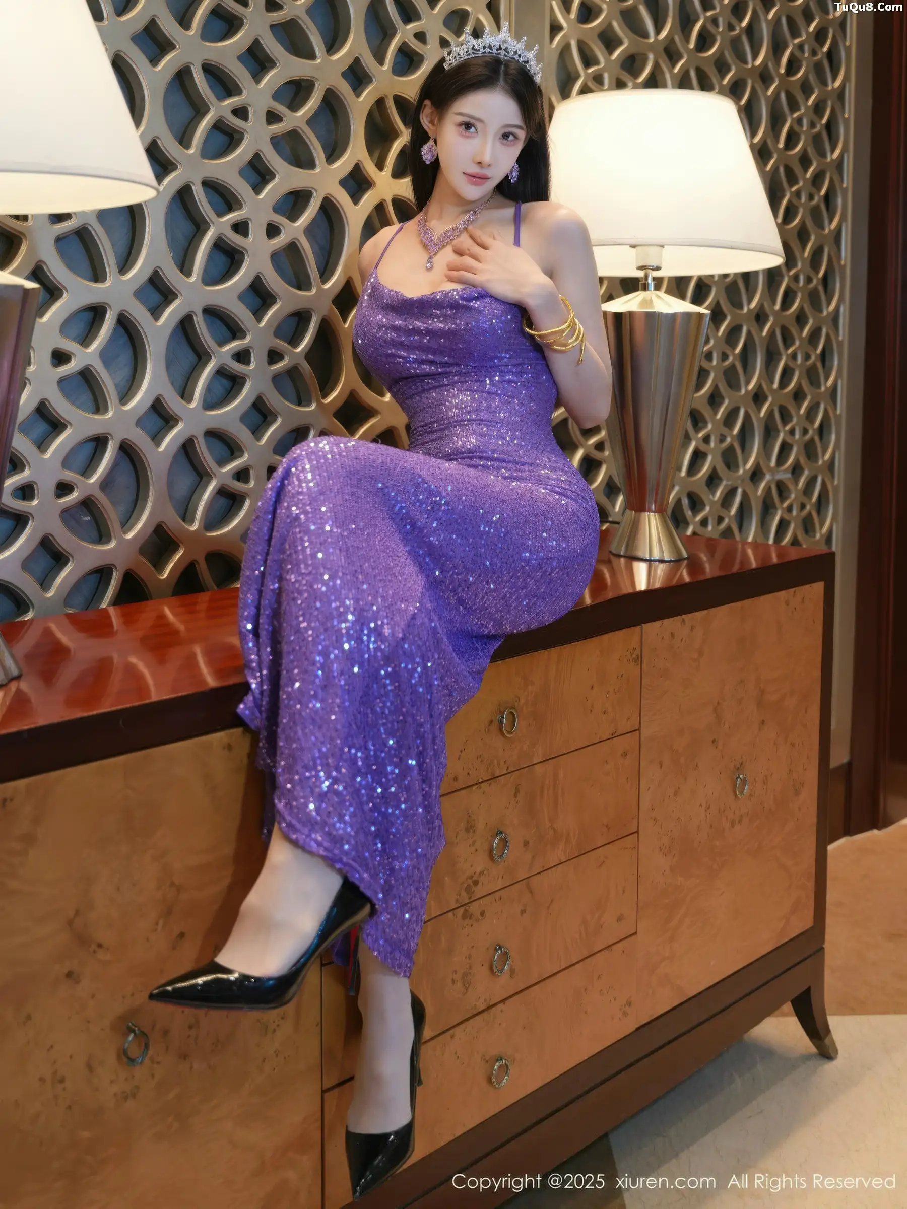 合集梨霜儿＆金允希Yuki性感双人礼服秀丰腴身材绝美写真 第 31 张