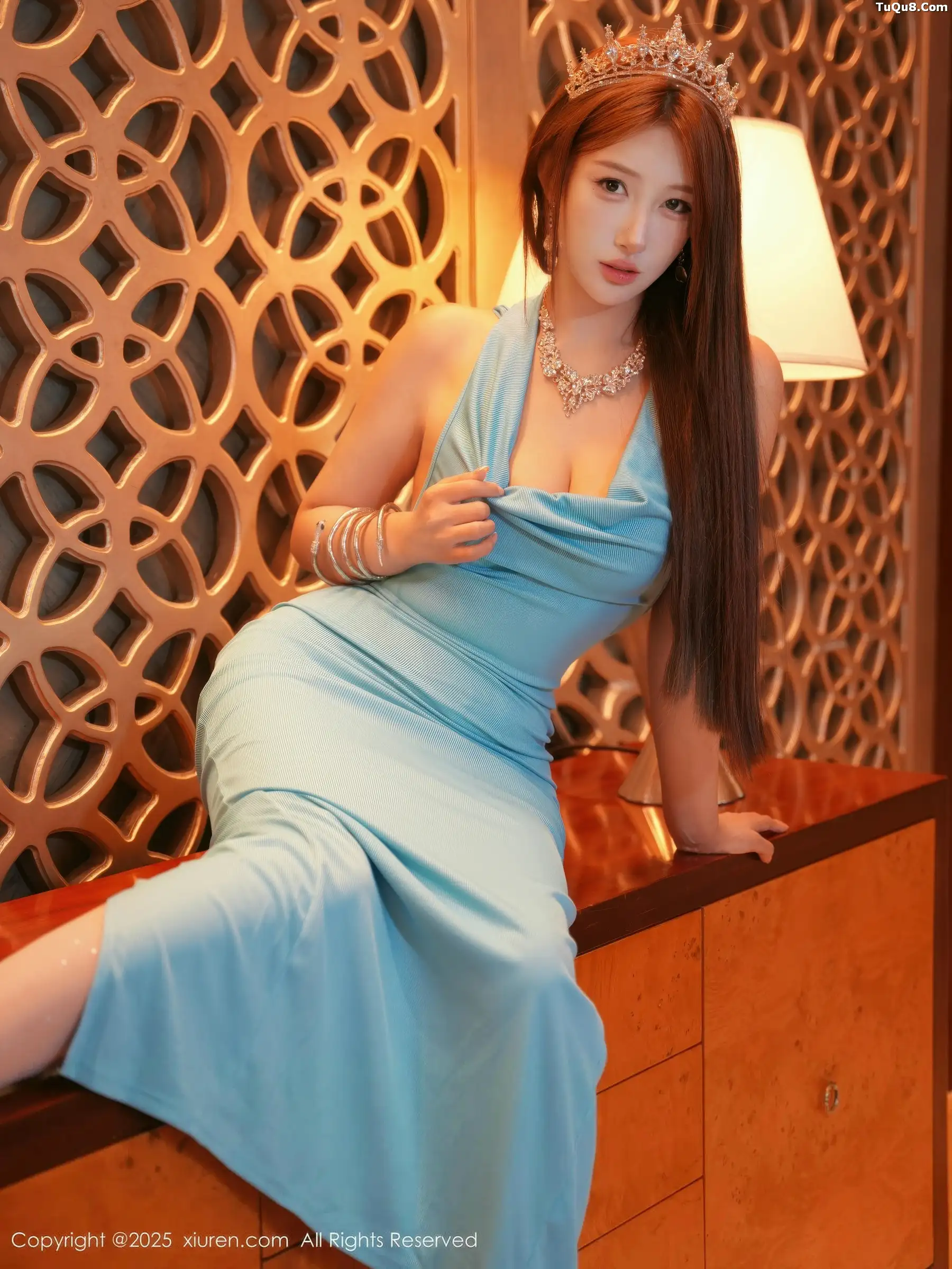 合集梨霜儿＆金允希Yuki性感双人礼服秀丰腴身材绝美写真 第 62 张