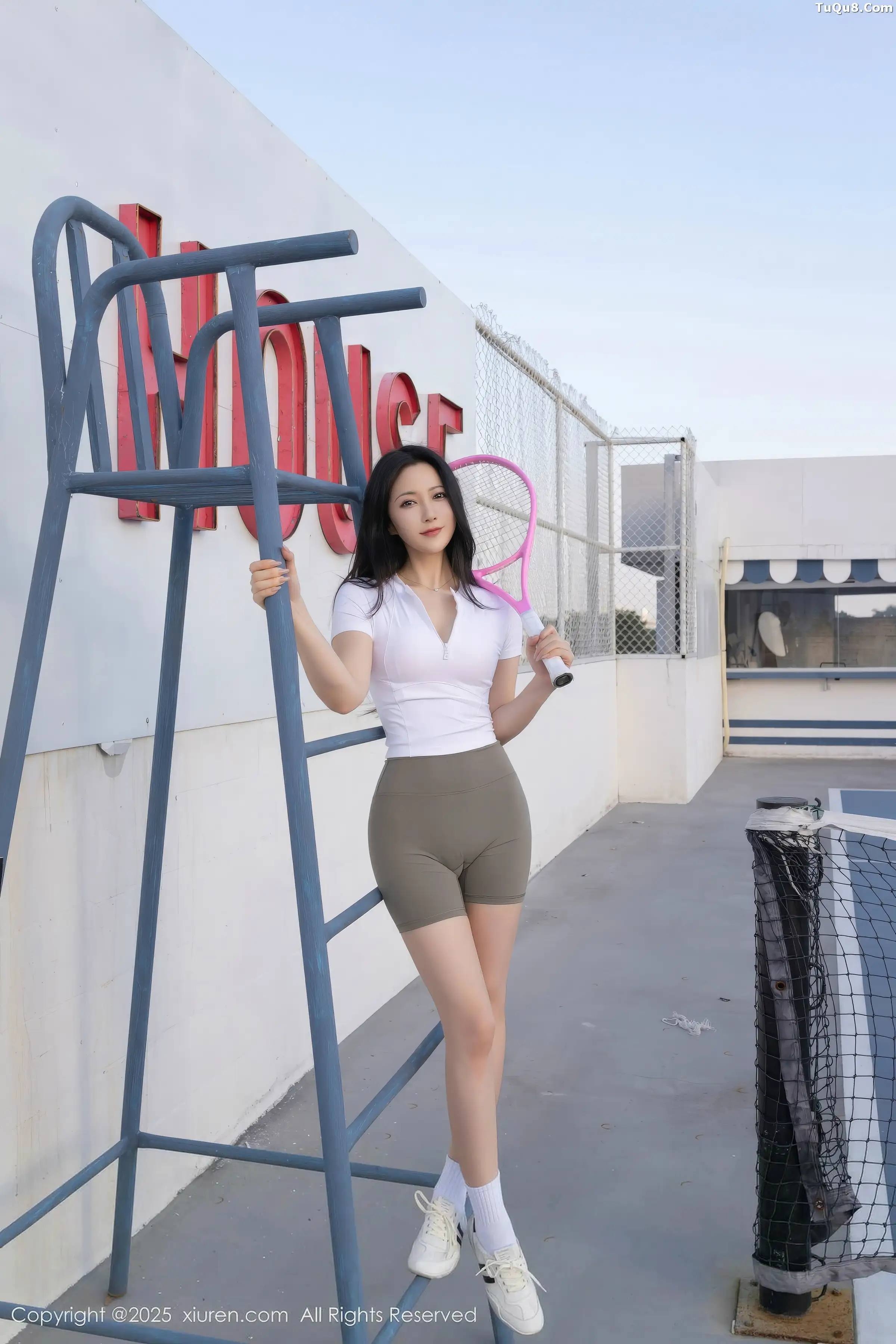 鱼子酱Fish网球场景性感紧身运动服饰秀完美身材绝美写真 第 24 张