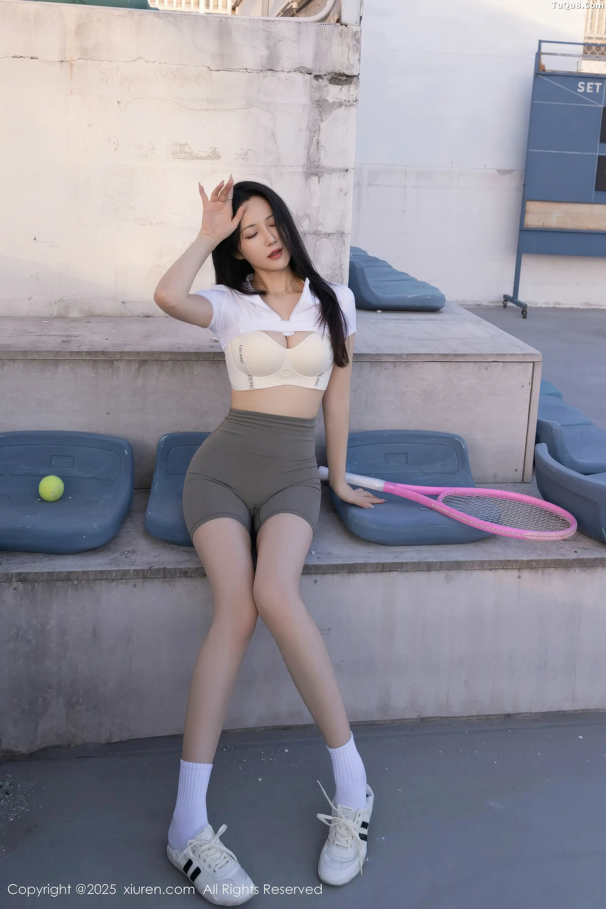 鱼子酱Fish网球场景性感紧身运动服饰秀完美身材绝美写真 第 50 张