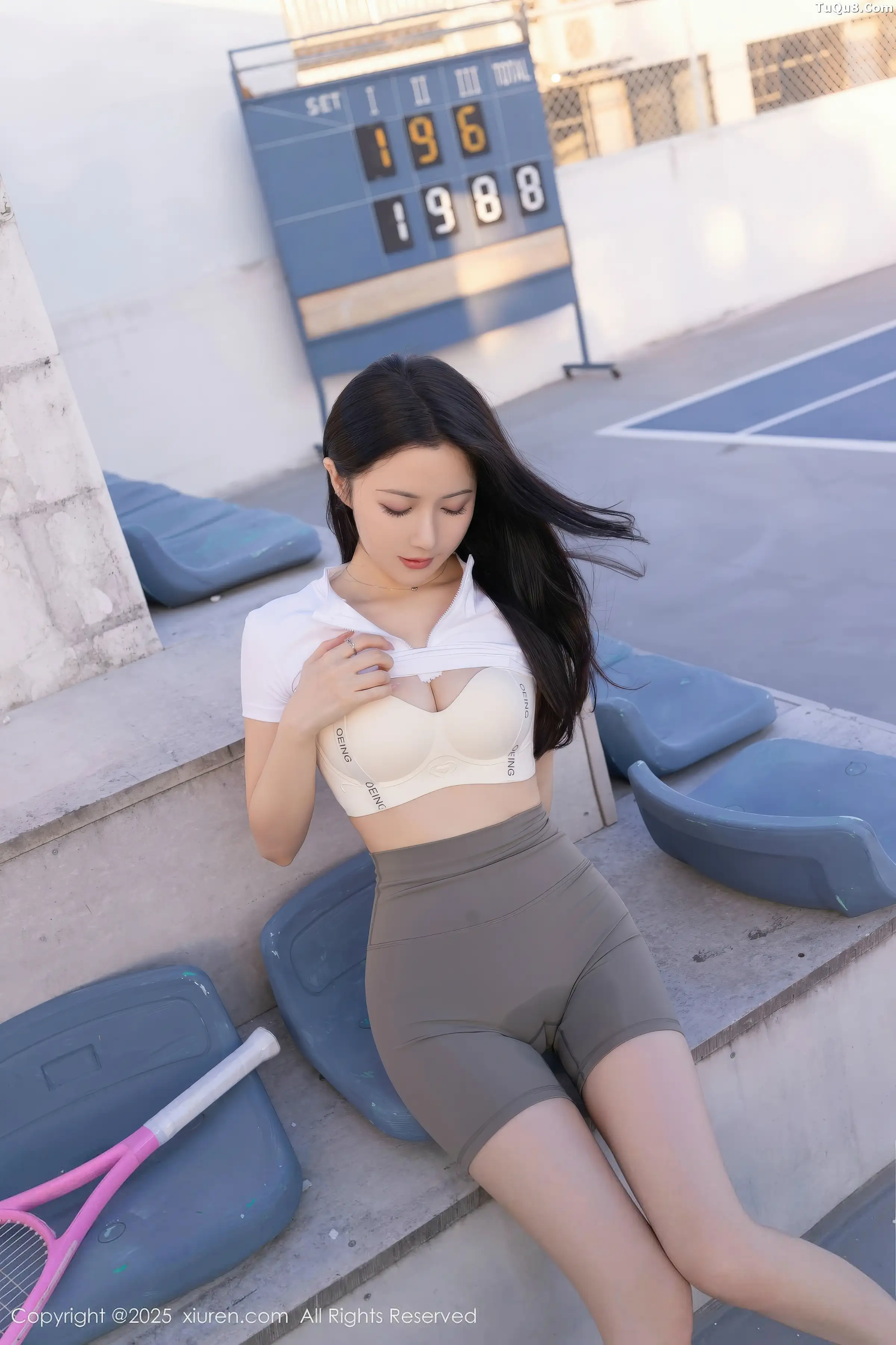 鱼子酱Fish网球场景性感紧身运动服饰秀完美身材绝美写真 第 61 张