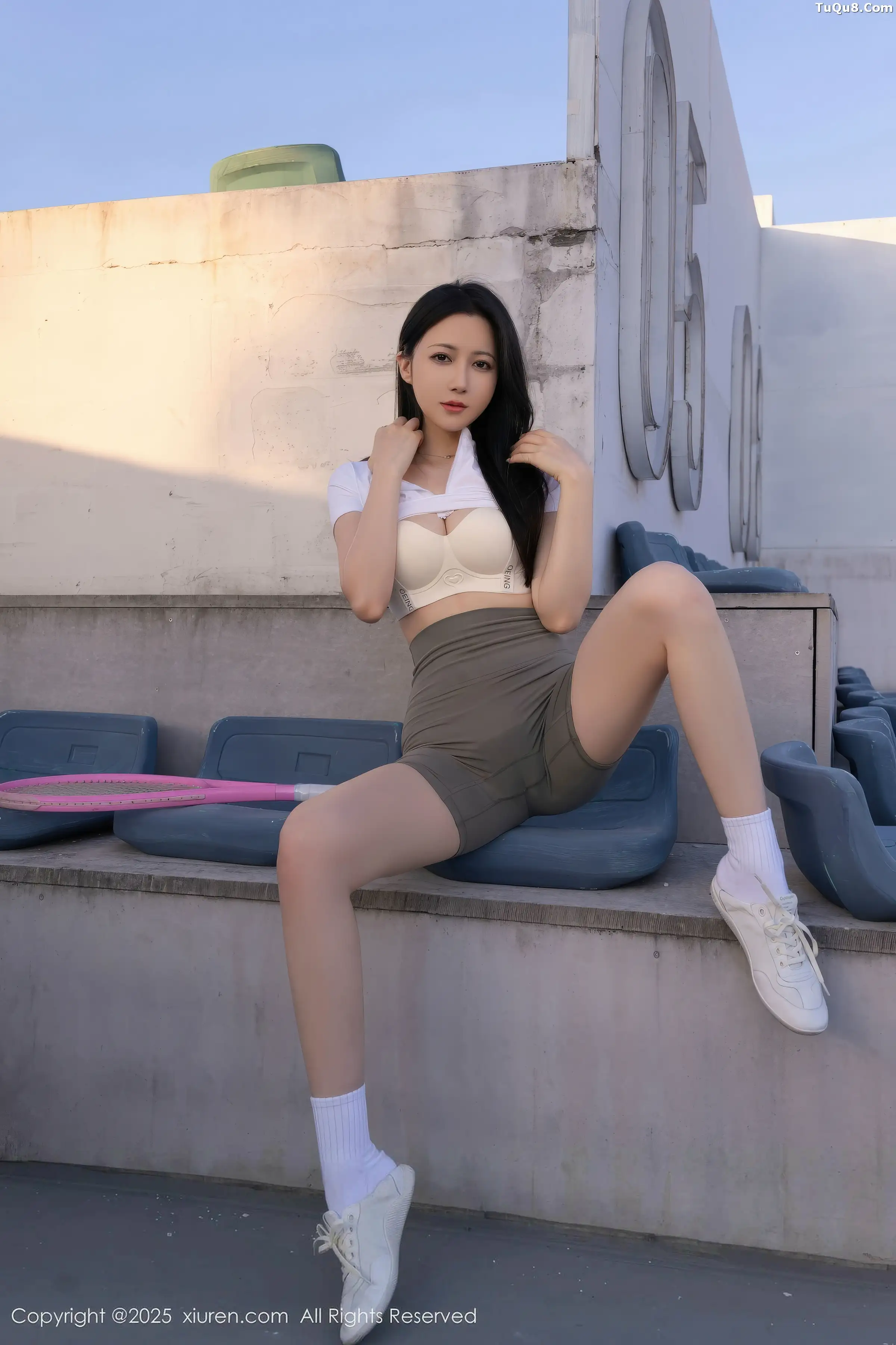 鱼子酱Fish网球场景性感紧身运动服饰秀完美身材绝美写真 第 63 张