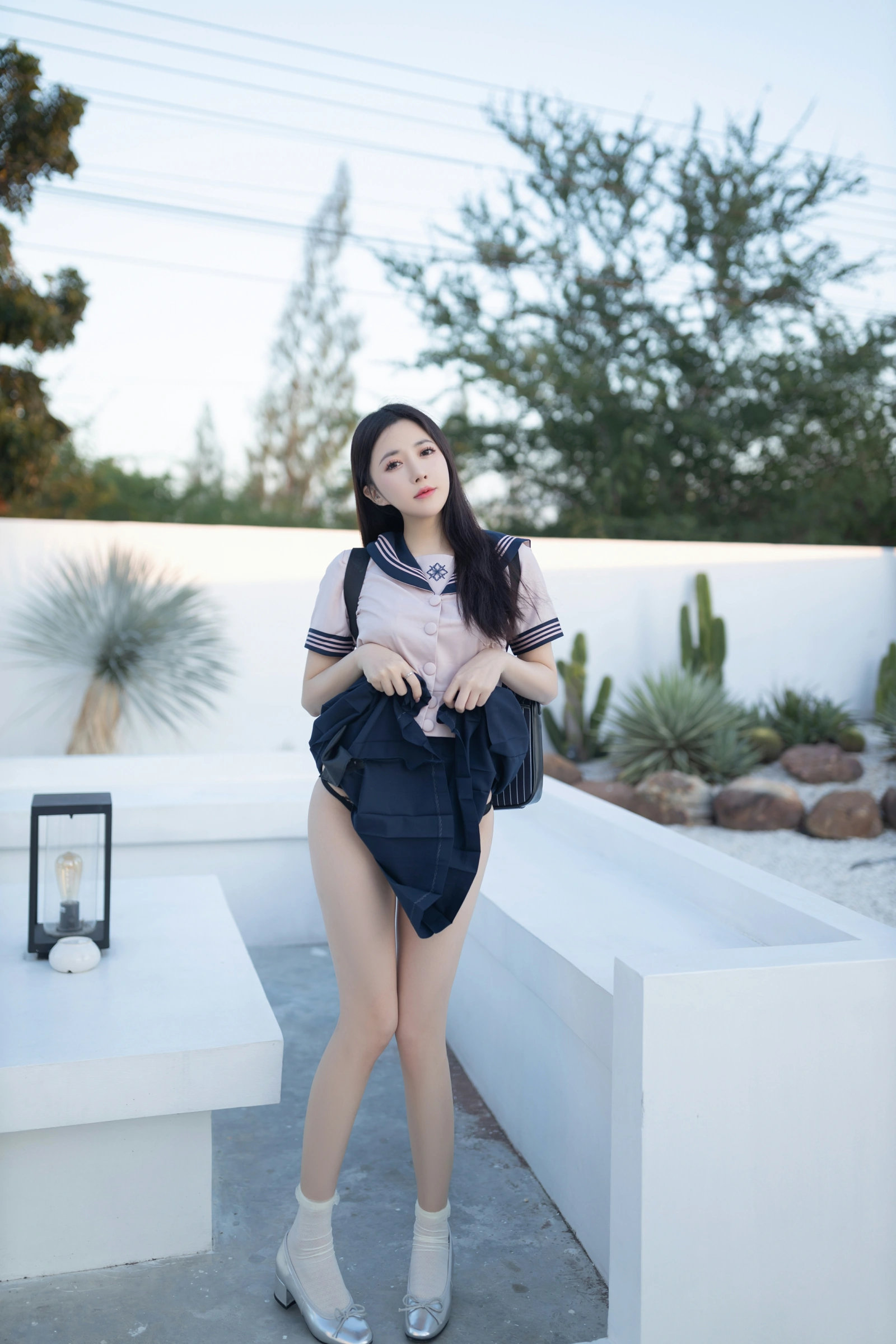 [秀人付费] 鱼子酱Fish 诱人私拍福利 JK写真 第 13 张