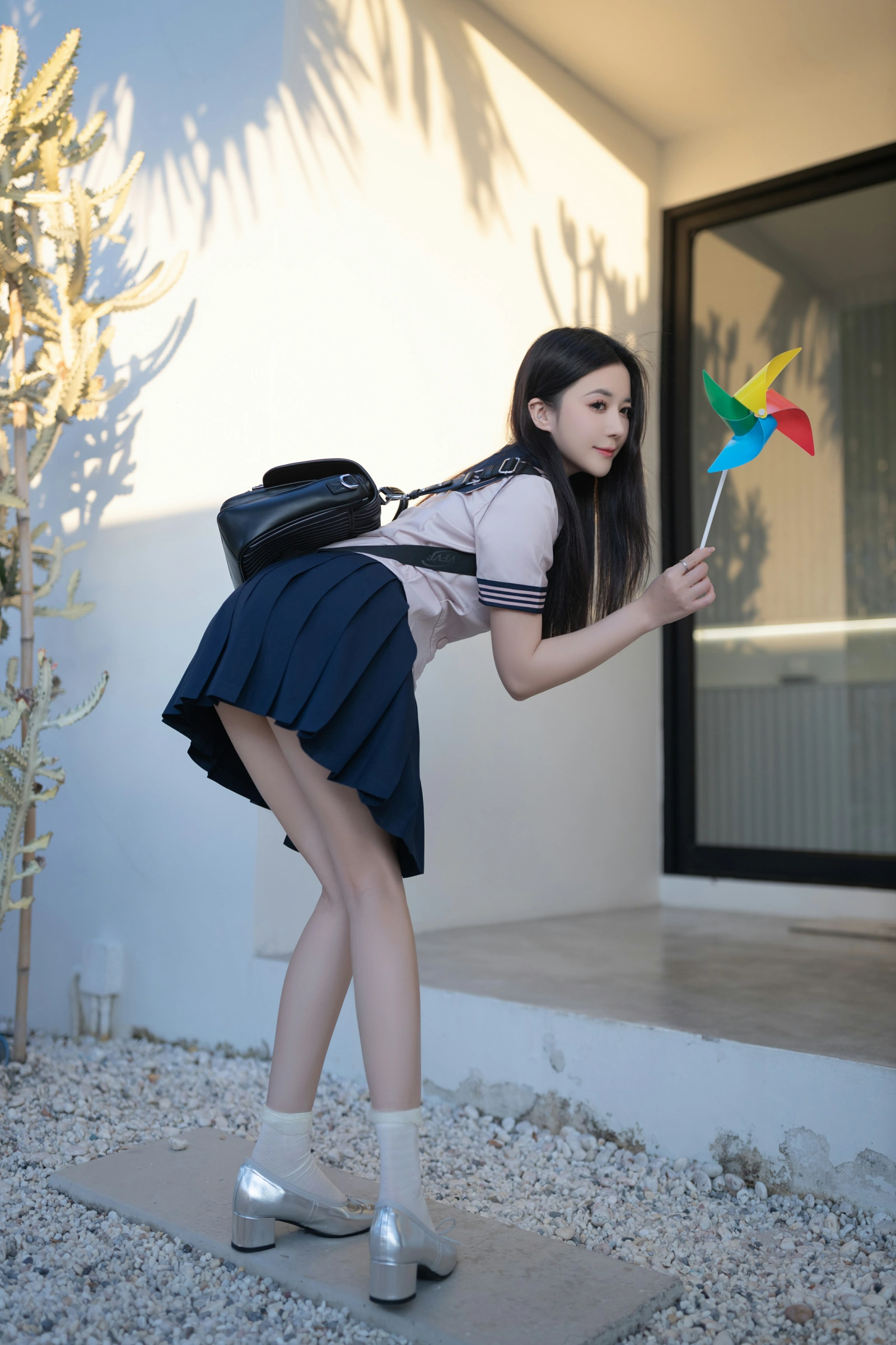 [秀人付费] 鱼子酱Fish 诱人私拍福利 JK写真 第 3 张