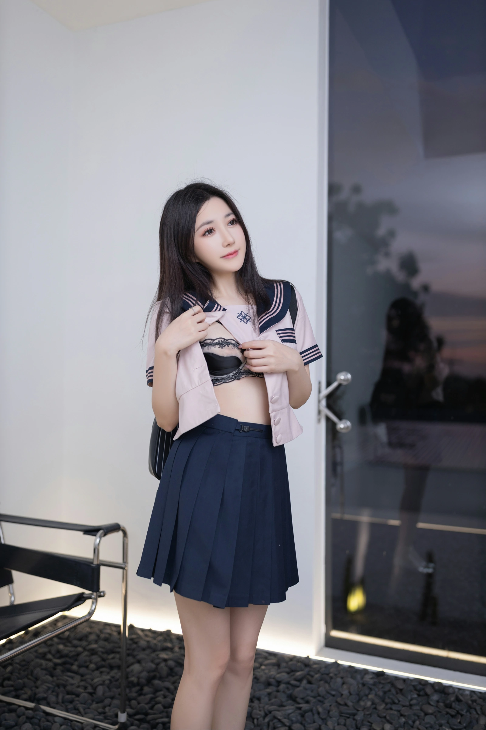[秀人付费] 鱼子酱Fish 诱人私拍福利 JK写真 第 40 张