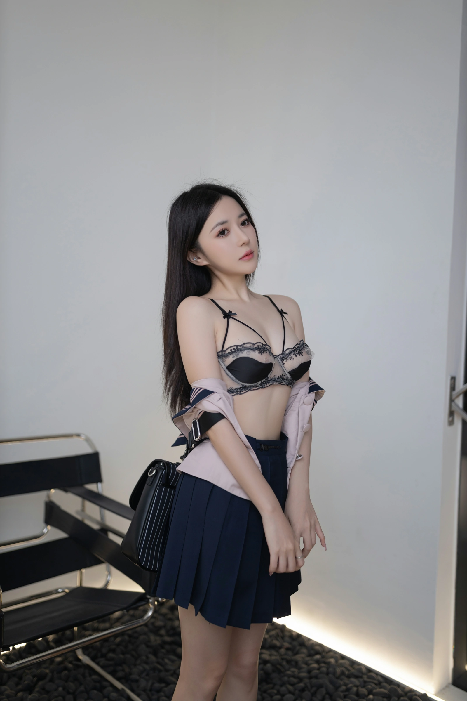 [秀人付费] 鱼子酱Fish 诱人私拍福利 JK写真 第 44 张