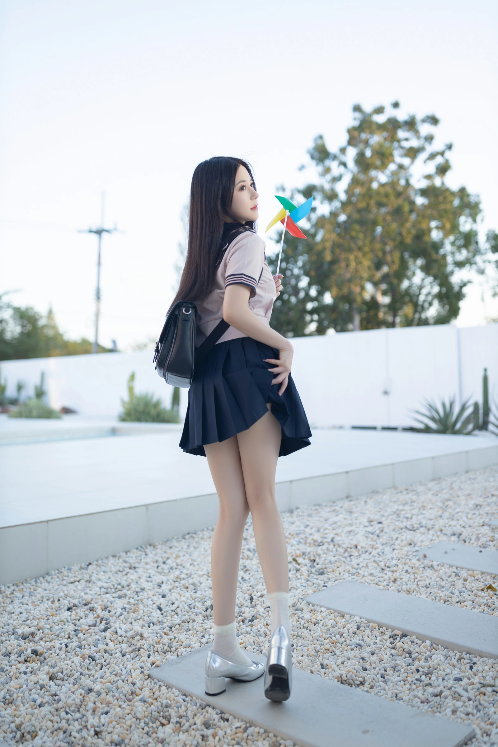 [秀人付费] 鱼子酱Fish 诱人私拍福利 JK写真 第 5 张