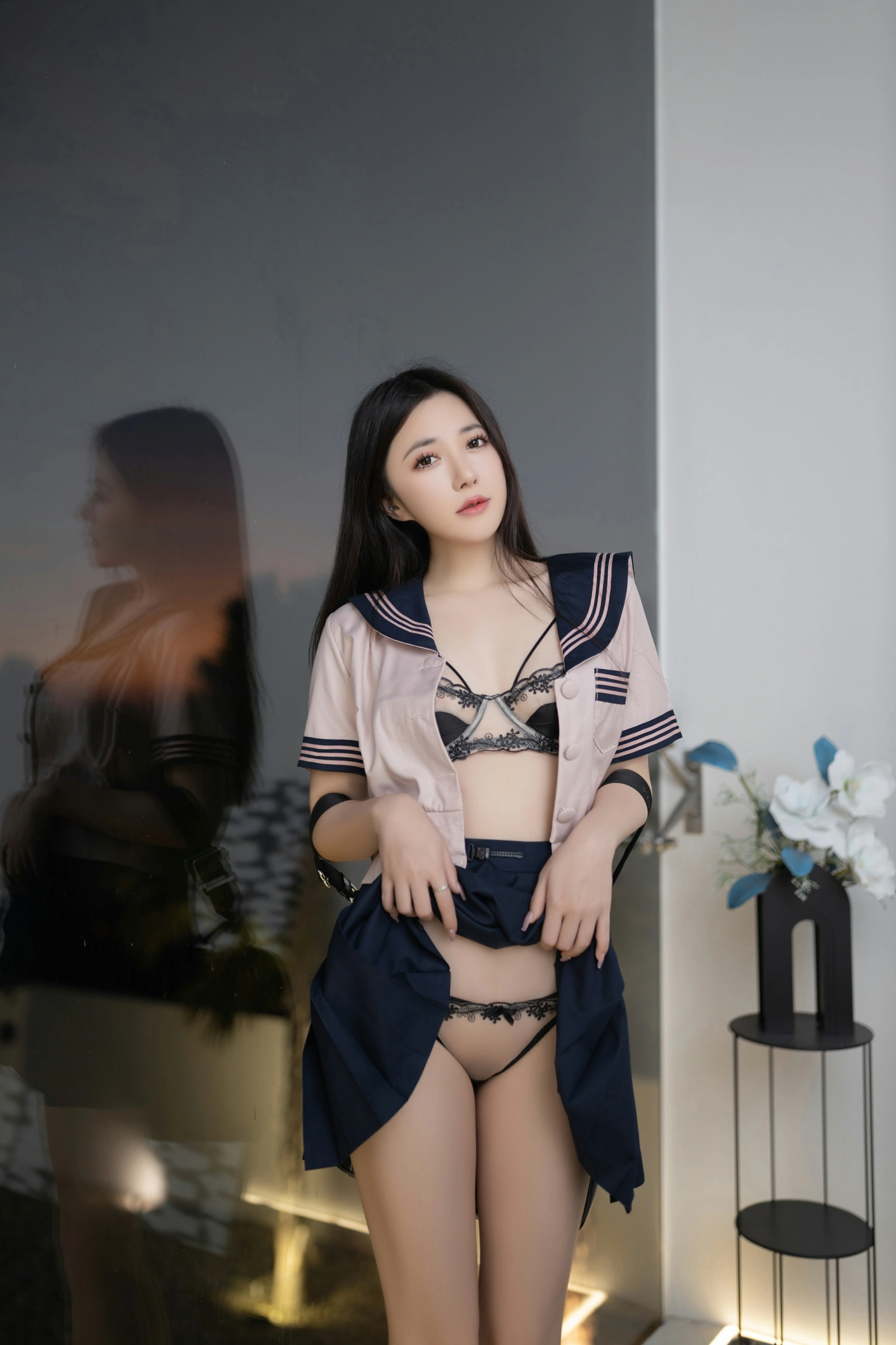 [秀人付费] 鱼子酱Fish 诱人私拍福利 JK写真 第 53 张