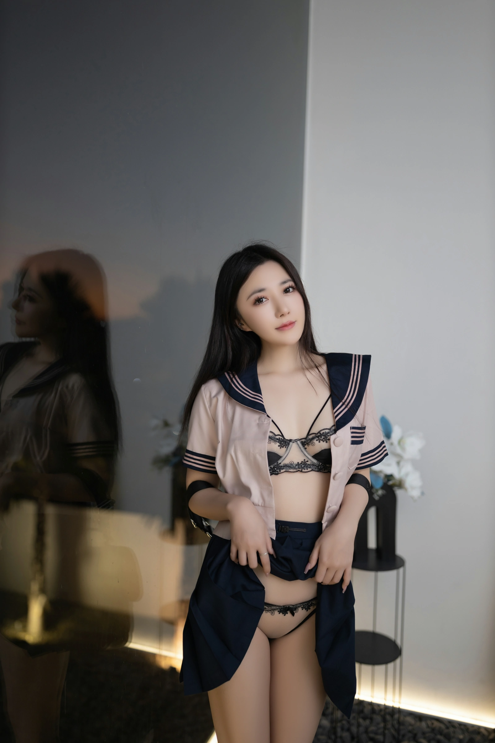 [秀人付费] 鱼子酱Fish 诱人私拍福利 JK写真 第 55 张
