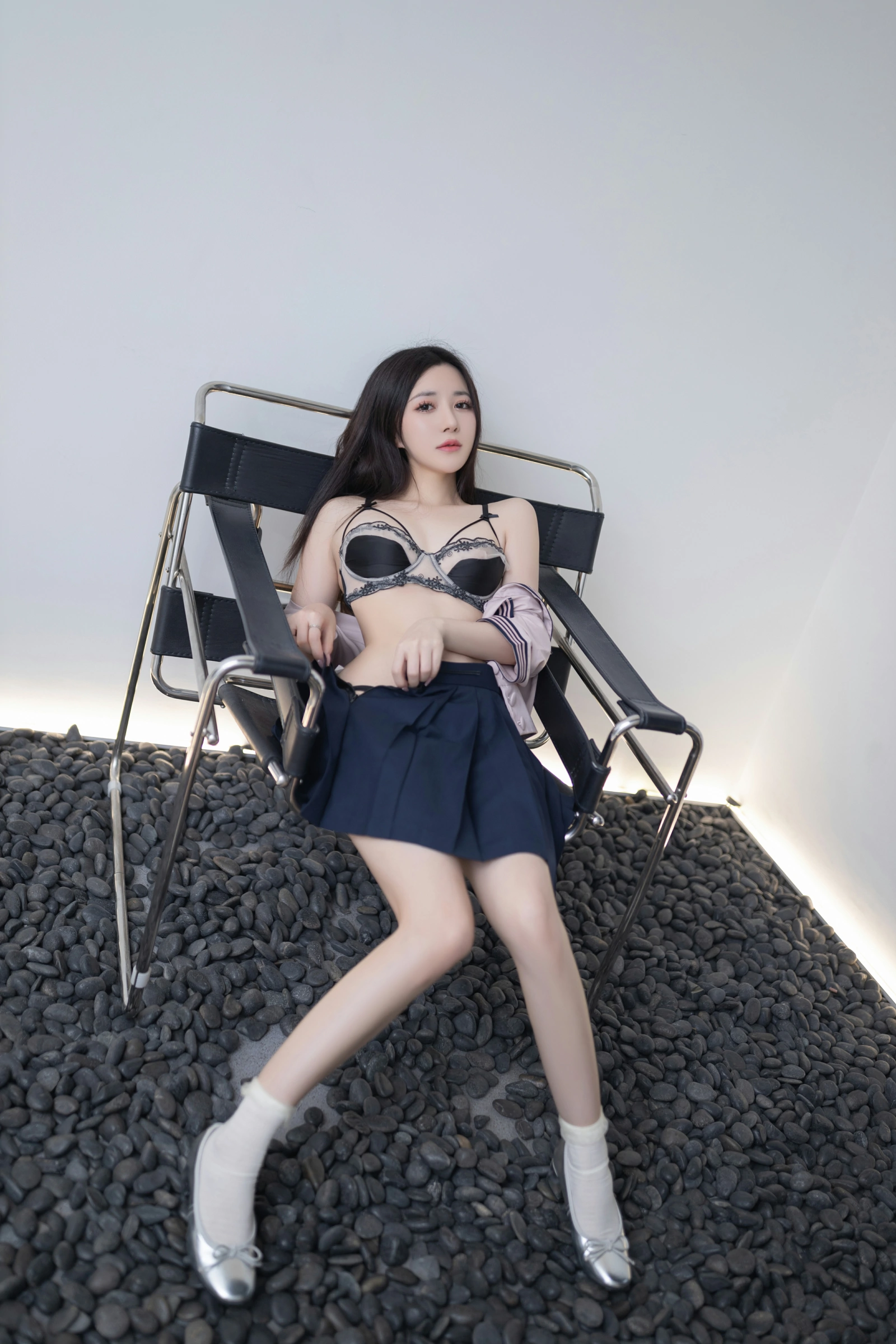 [秀人付费] 鱼子酱Fish 诱人私拍福利 JK写真 第 61 张