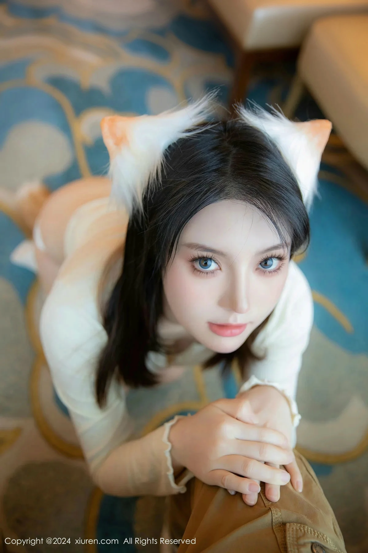 豆瓣酱澳门旅拍性感狐狸装扮淡黄色服饰秀惹火身材绝美写真 第 75 张
