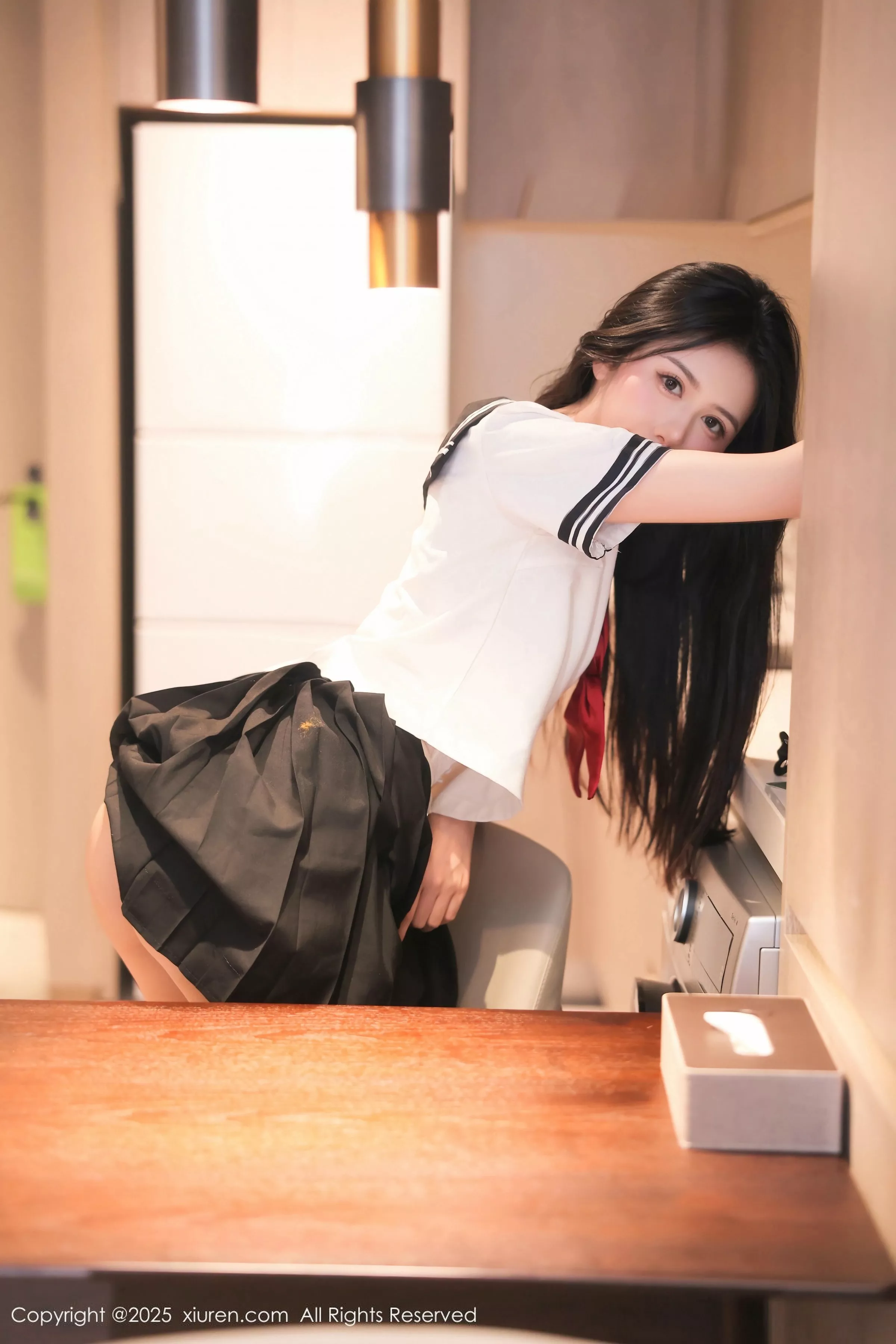 shelly诗莉吖性感学生装露白色内衣秀曼妙身姿绝美写真 第 32 张