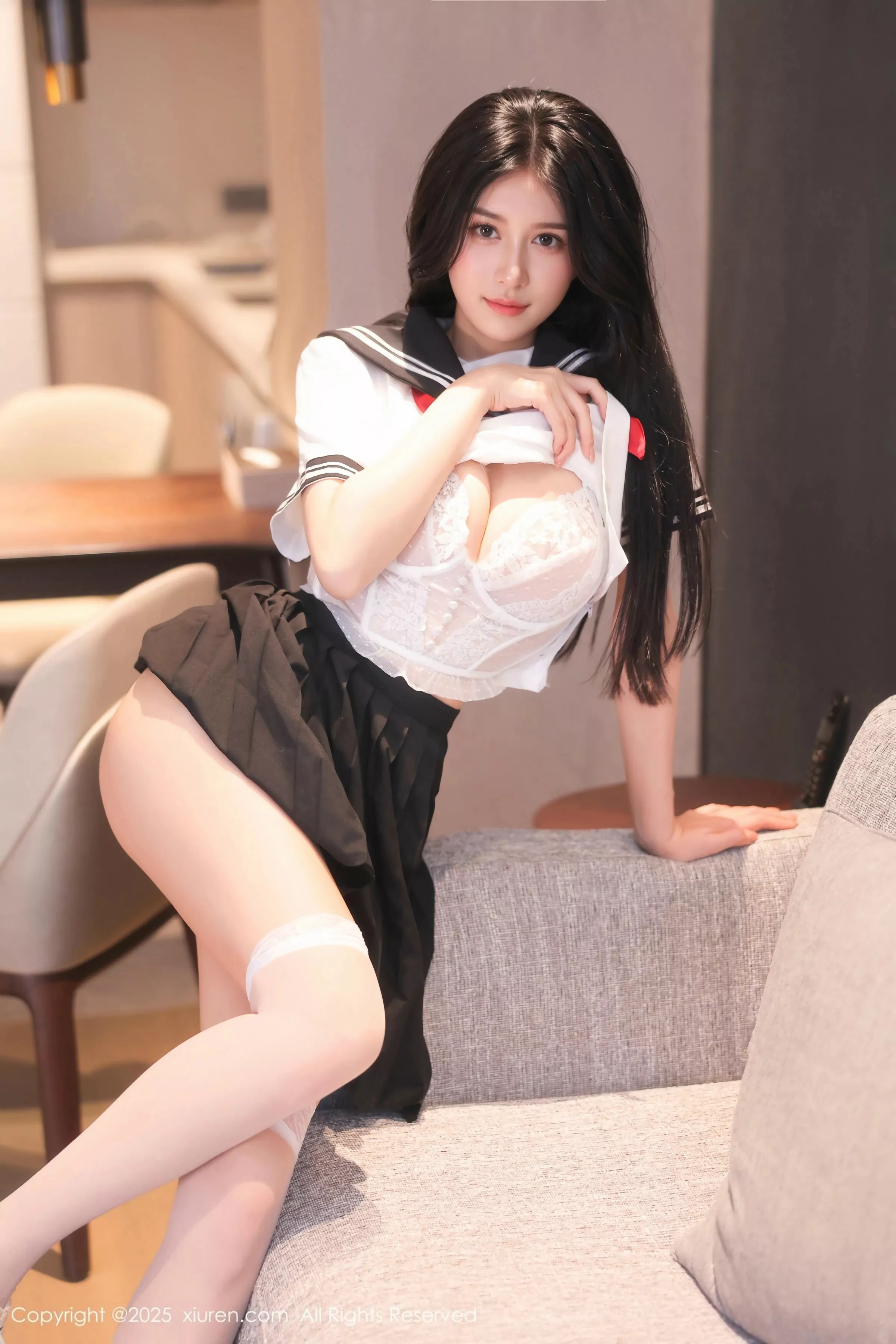 shelly诗莉吖性感学生装露白色内衣秀曼妙身姿绝美写真 第 49 张