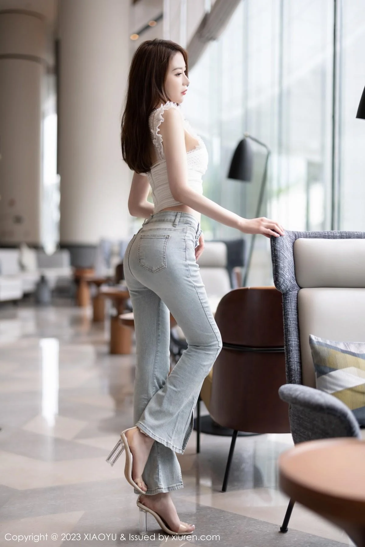 梦心玥白色抹胸内衣+粉色情趣护士服秀曼妙身姿绝美写真 第 17 张