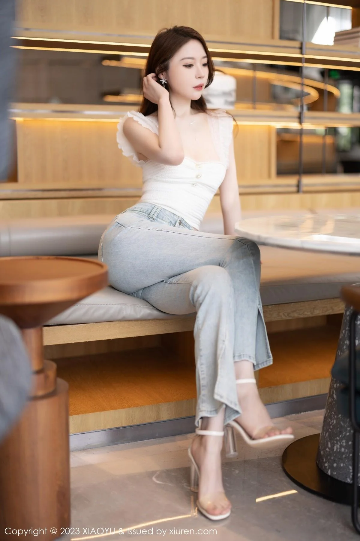 梦心玥白色抹胸内衣+粉色情趣护士服秀曼妙身姿绝美写真 第 22 张