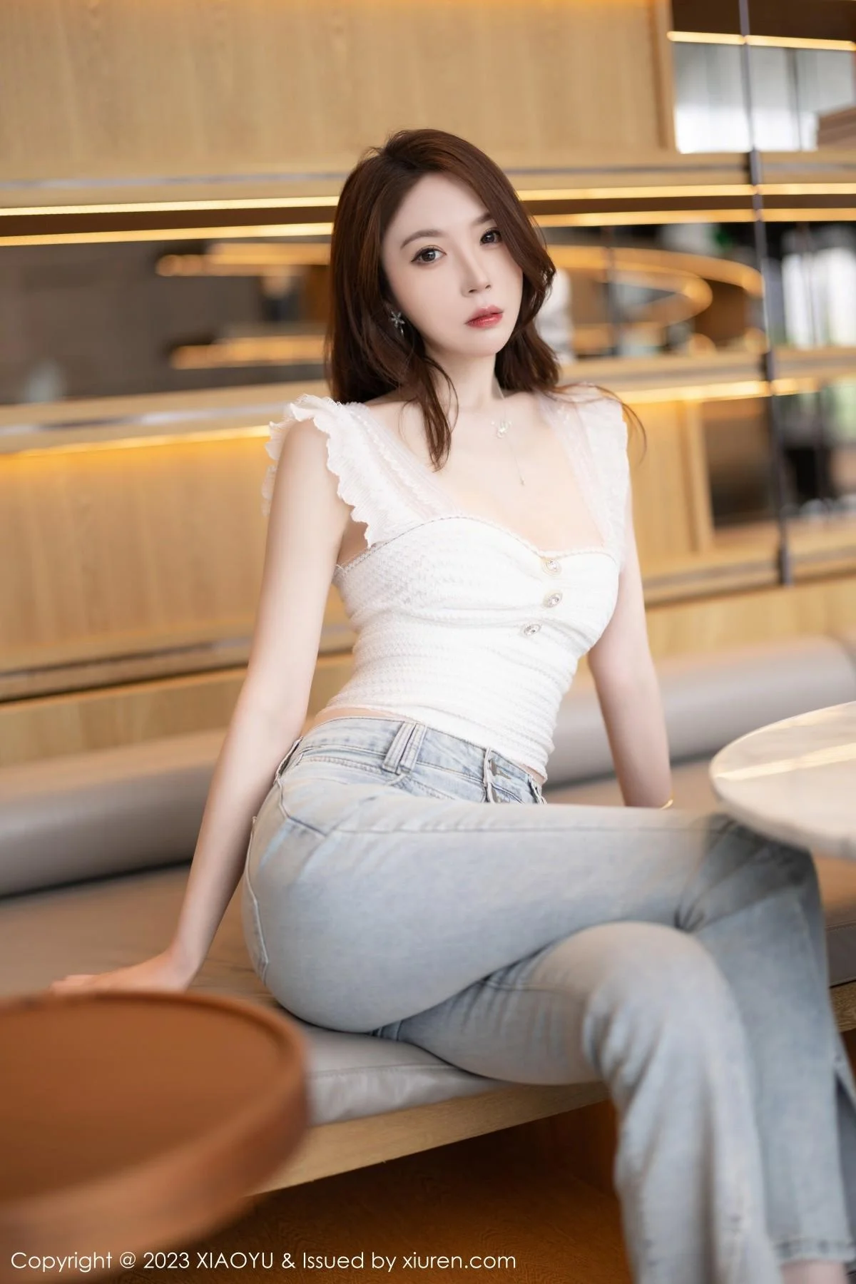 梦心玥白色抹胸内衣+粉色情趣护士服秀曼妙身姿绝美写真 第 23 张