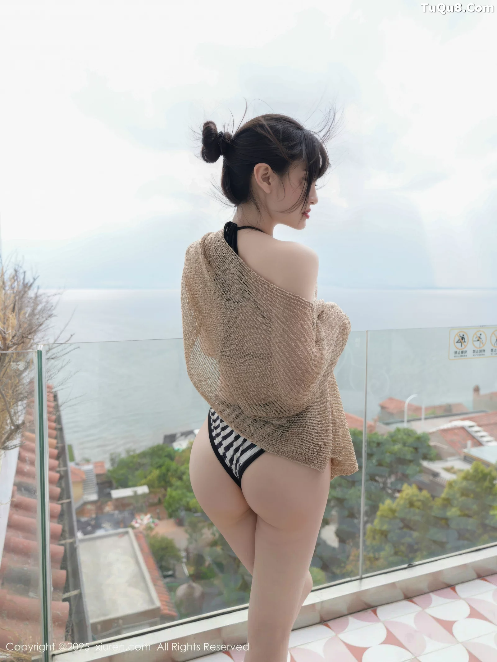 白露lulu性感黑色连衣裙露黑白比基尼秀完美身材绝美写真 第 29 张