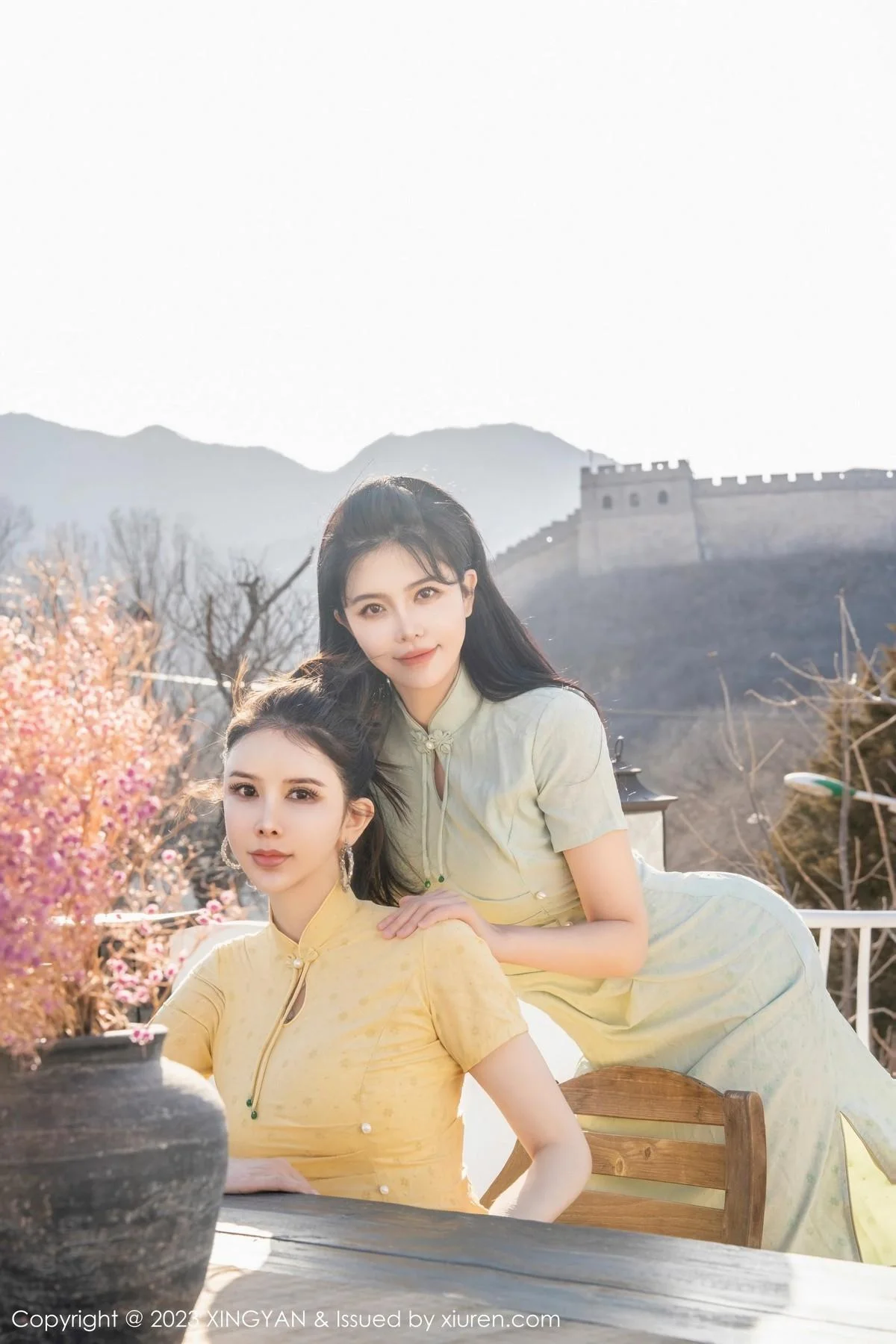 刘钰儿＆李丽莎合集性感轻透旗袍服饰配原色丝袜绝美写真 第 20 张