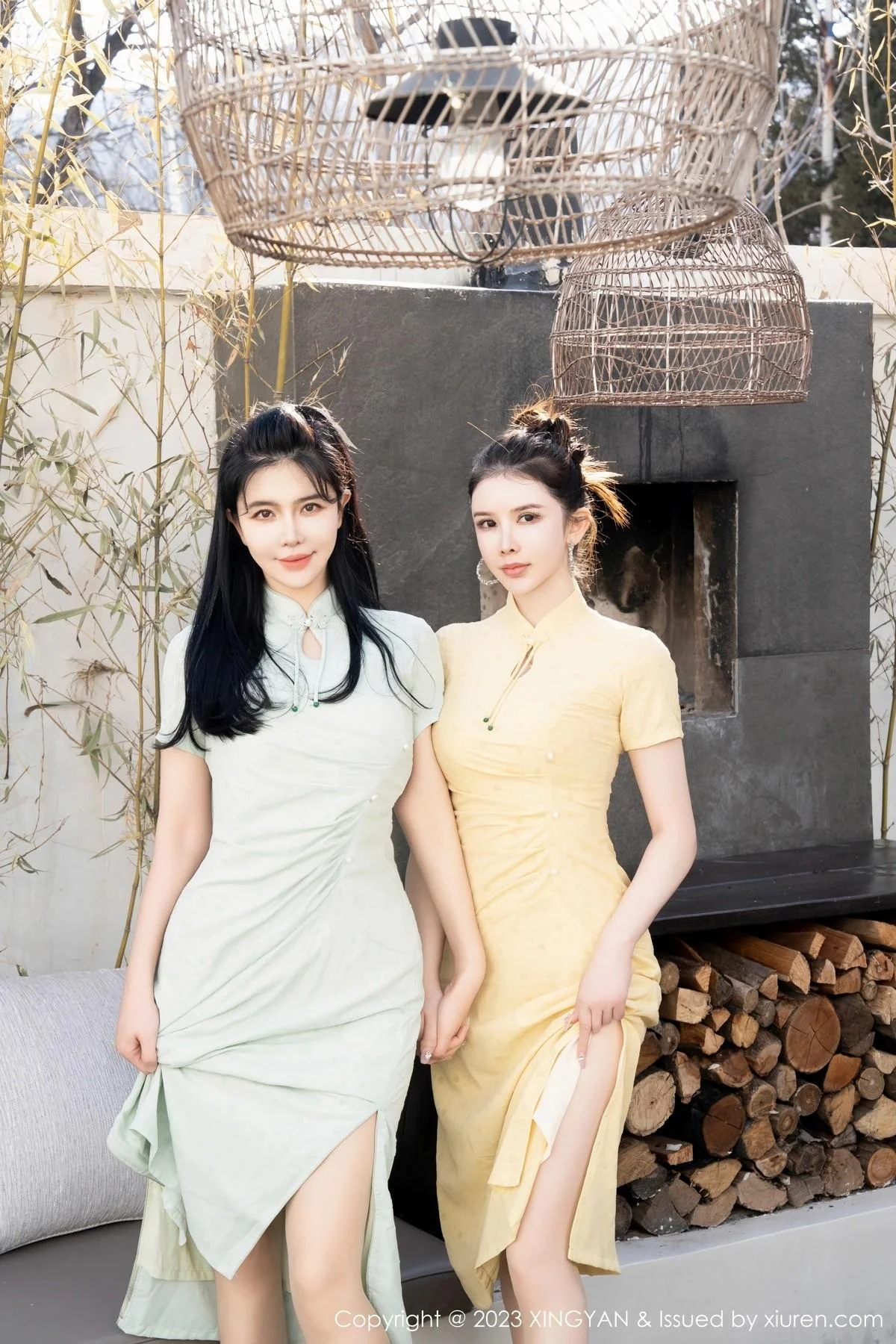 刘钰儿＆李丽莎合集性感轻透旗袍服饰配原色丝袜绝美写真 第 26 张