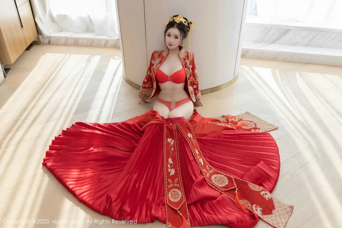 杏子Yada性感新娘装红色情趣内衣配超薄肉丝秀美腿绝美写真 第 110 张