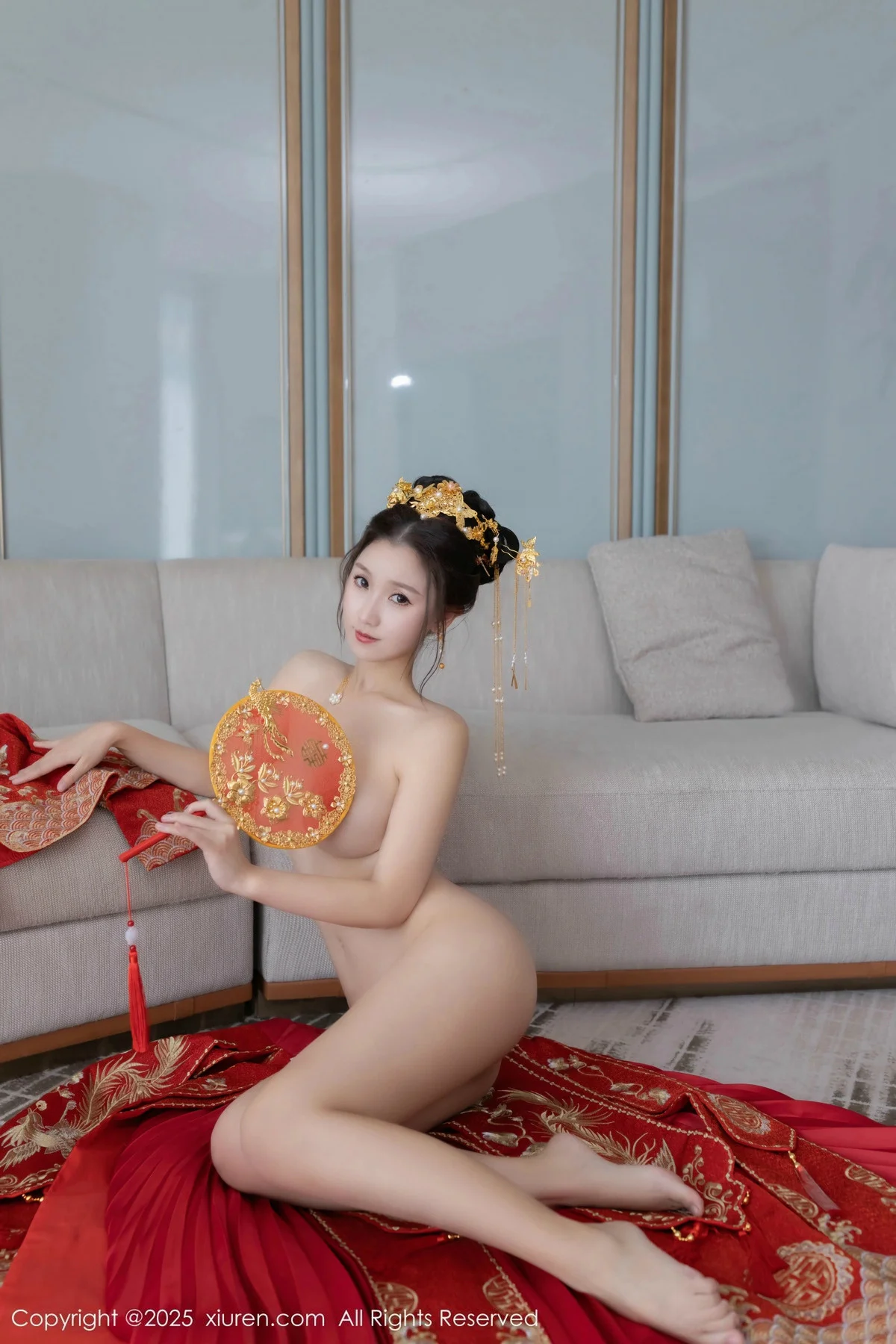 杏子Yada性感新娘装红色情趣内衣配超薄肉丝秀美腿绝美写真 第 167 张