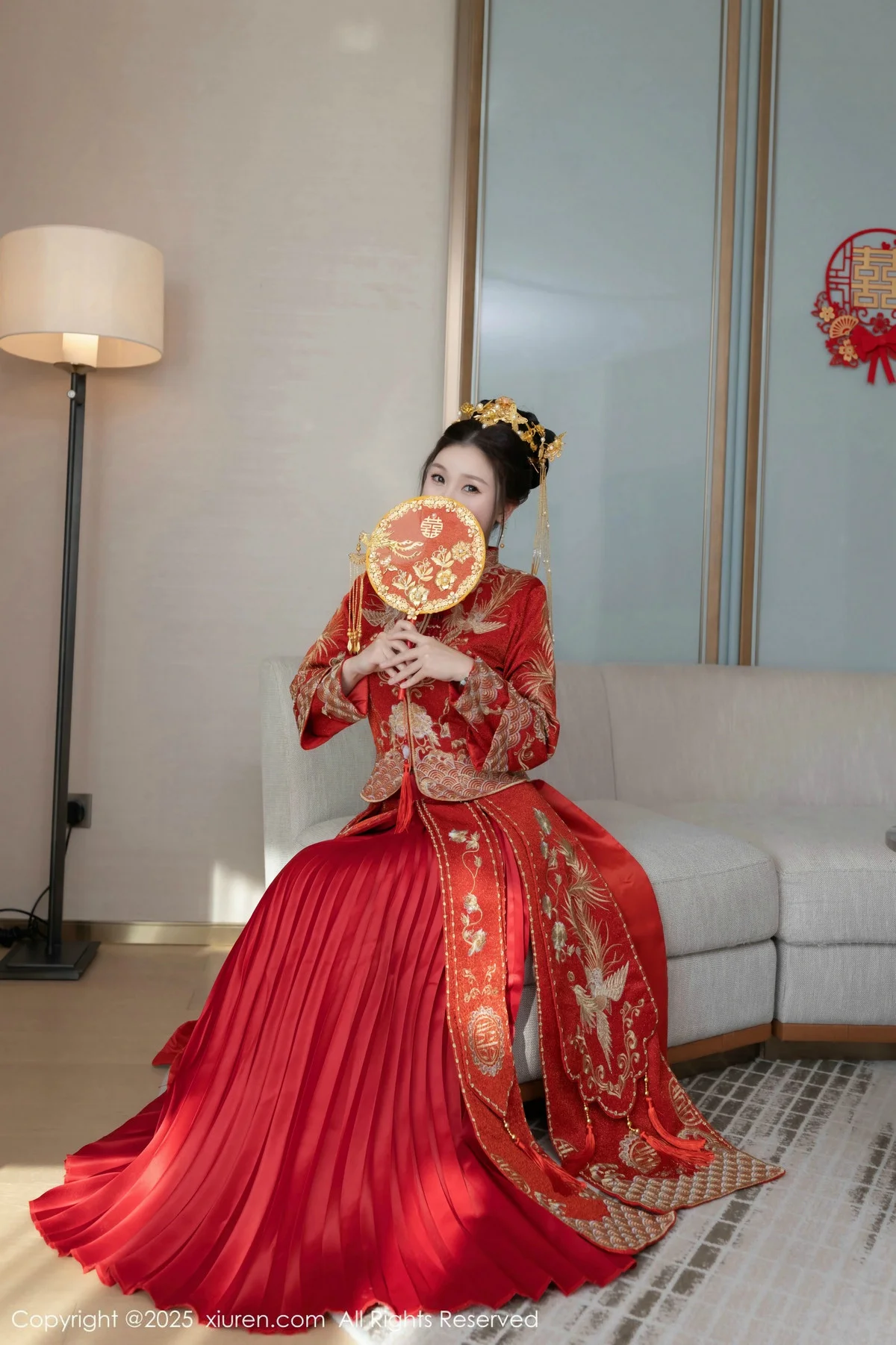 杏子Yada性感新娘装红色情趣内衣配超薄肉丝秀美腿绝美写真 第 22 张