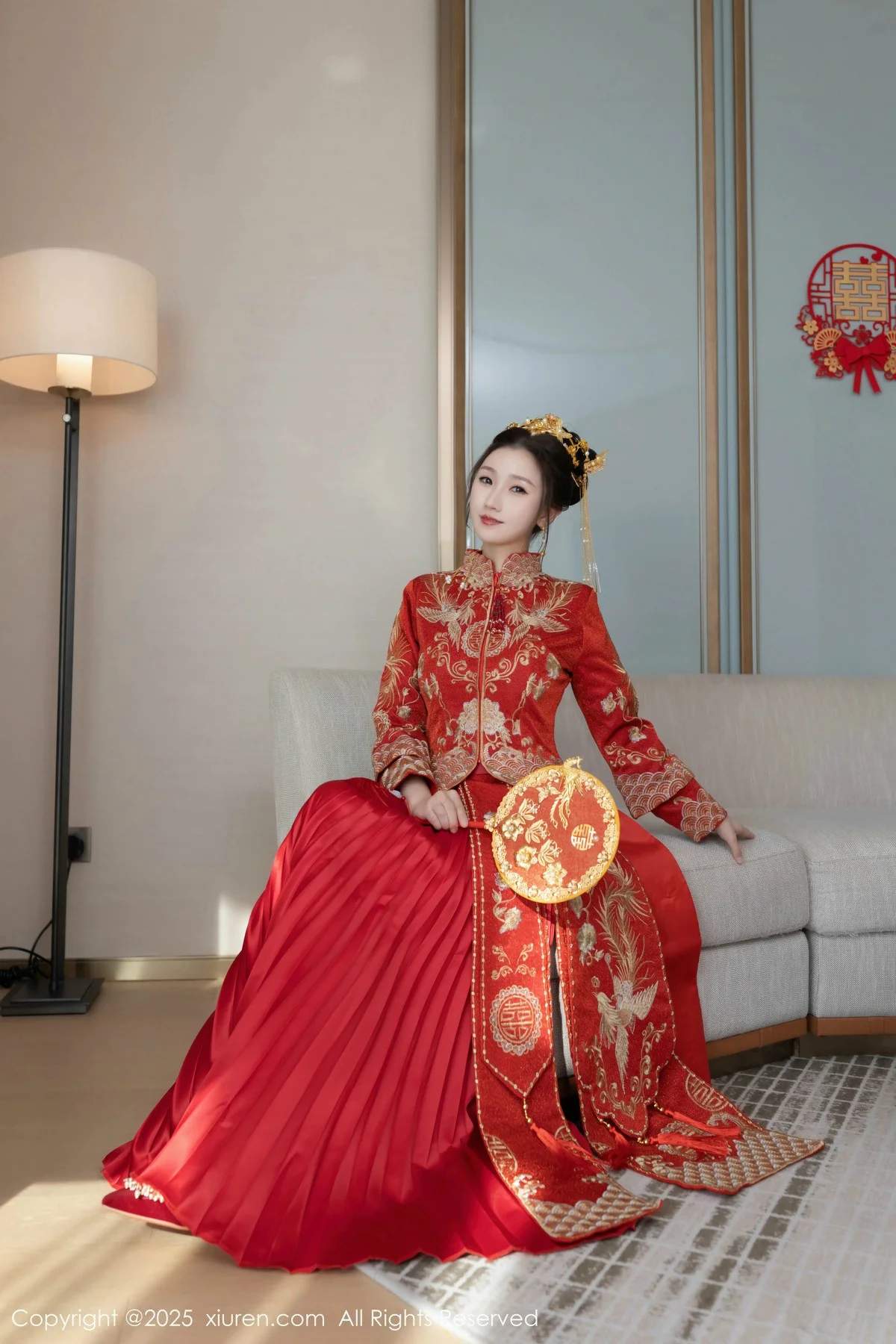 杏子Yada性感新娘装红色情趣内衣配超薄肉丝秀美腿绝美写真 第 24 张